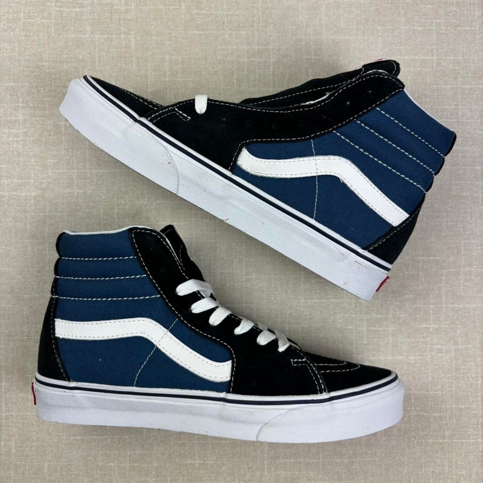 Vans 🧢 Vans Sk8 Hi “Navy Blue” 8.5W Size US 8.5 / IT 38.5 - 2 Thumbnail