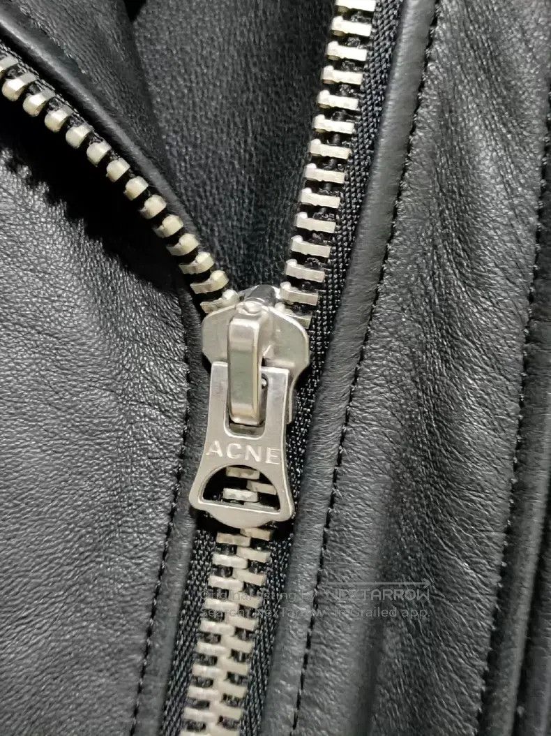Acne Studios Acne Studios Women's Leather Biker Jacket Size 4XL / US 24-26 - 4 Thumbnail