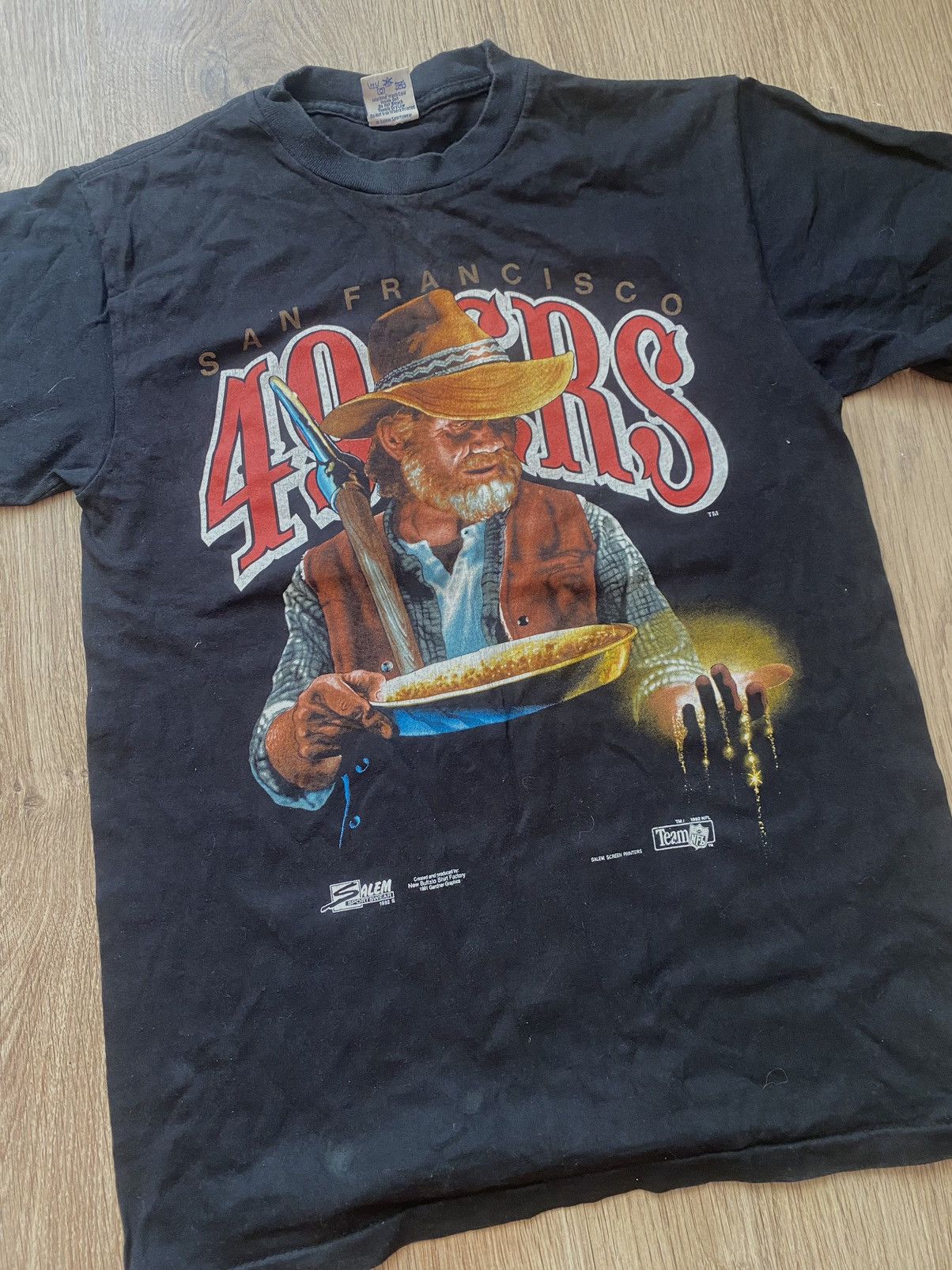 NFL × Vintage 1992 San Francisco 49ers T shirt Salem Sports Wear Vintage Size US M / EU 48-50 / 2 - 2 Thumbnail