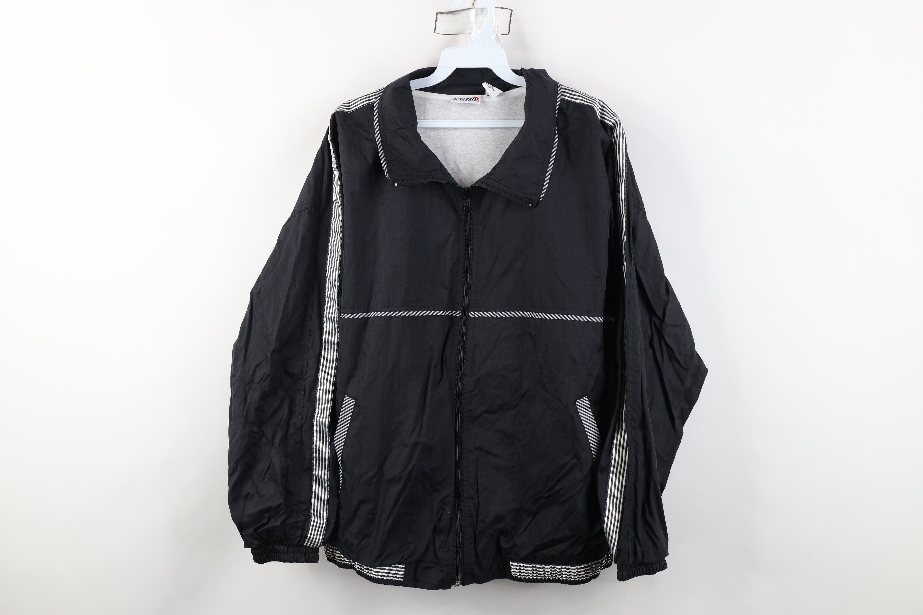 Vintage Vintage 90s Streetwear Lined Full Zip Windbreaker Jacket Size XL / US 12-14 / IT 48-50 - 1 Thumbnail