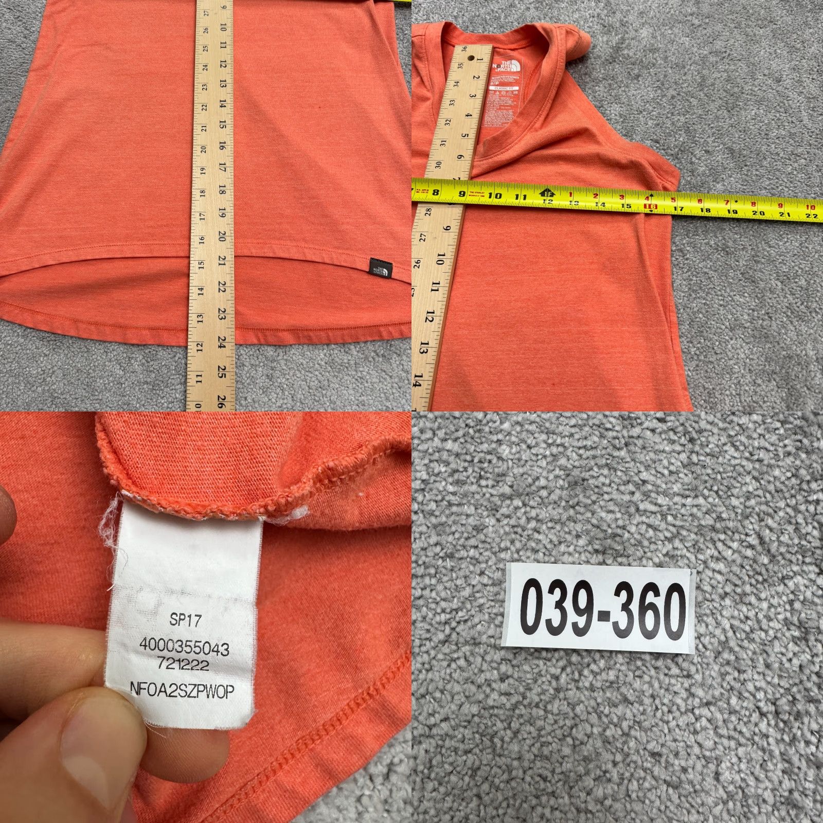 The North Face The North Face Womens Tank Top Orange Active Small Classic Fit Hi-Low Racerback Sleeveless Shirt Size S / US 4 / IT 40 - 8 Thumbnail