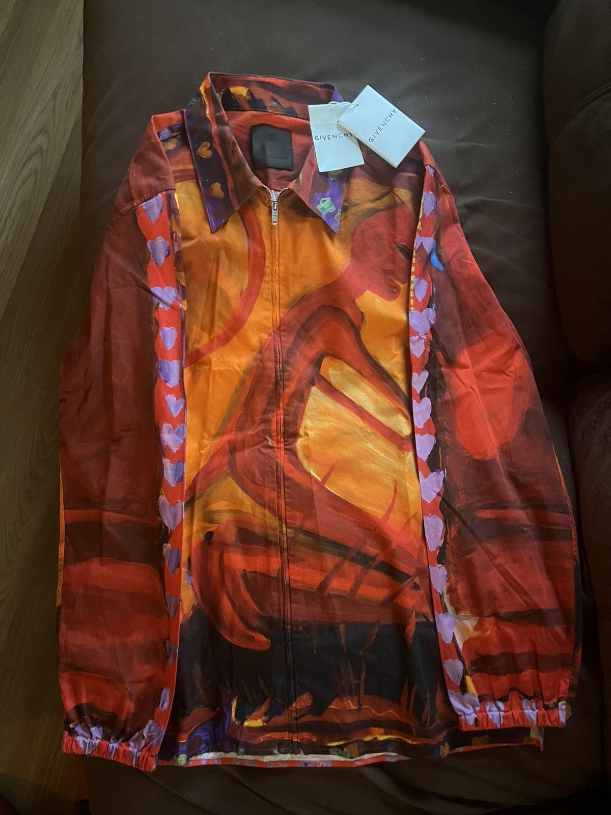Givenchy Givenchy zipped shirt poplin with a Josh Smith Devil print. Size US XL / EU 56 / 4 - 2 Thumbnail