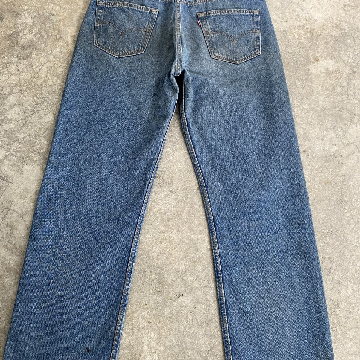 Levi's Vintage Levis 501 Faded Stonewashed Blue Distressed Jeans Size US 35 - 12 Thumbnail