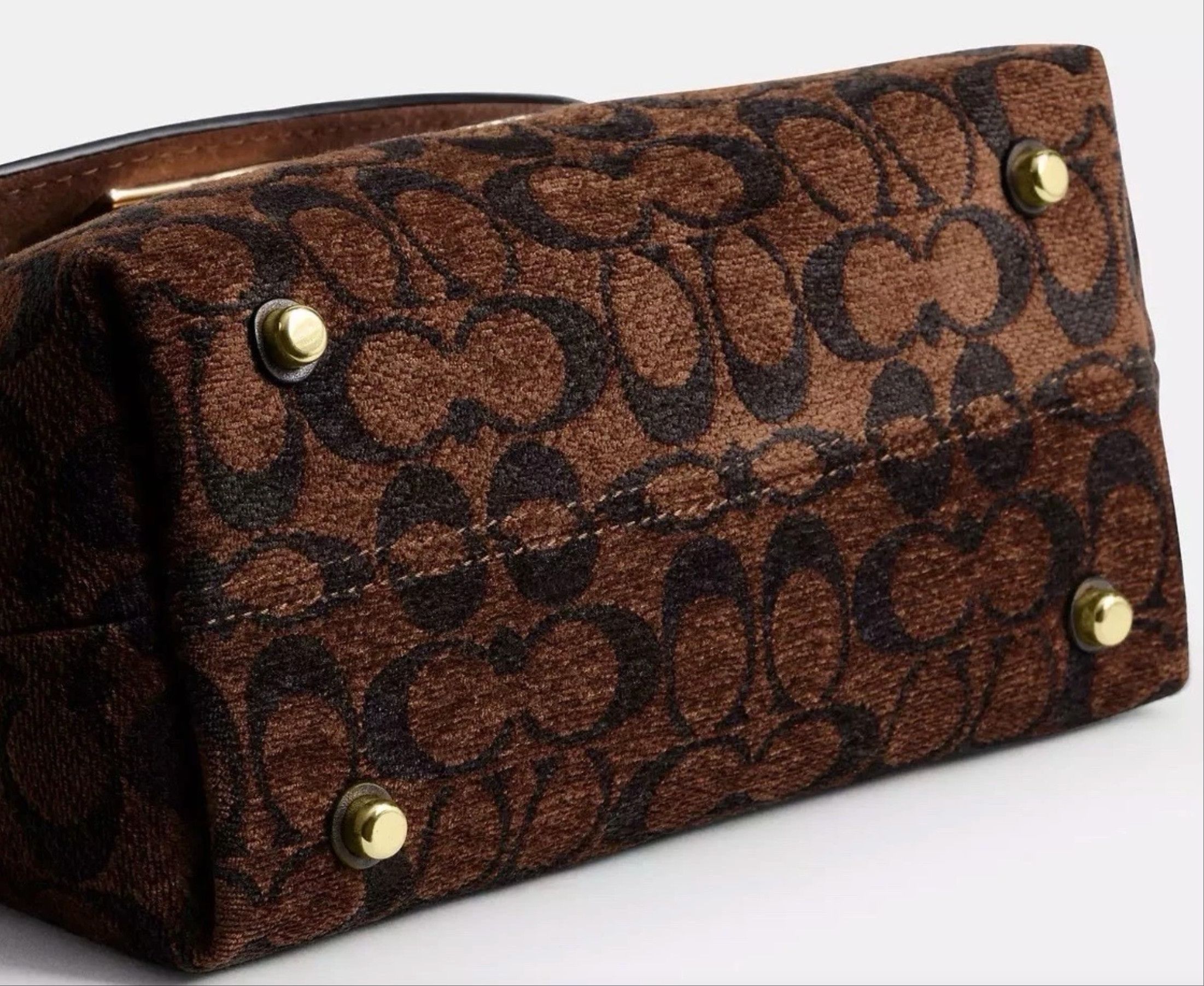 Coach Emory Top Handle Bag In Signature Chenille CDB08 Size ONE SIZE - 5 Thumbnail