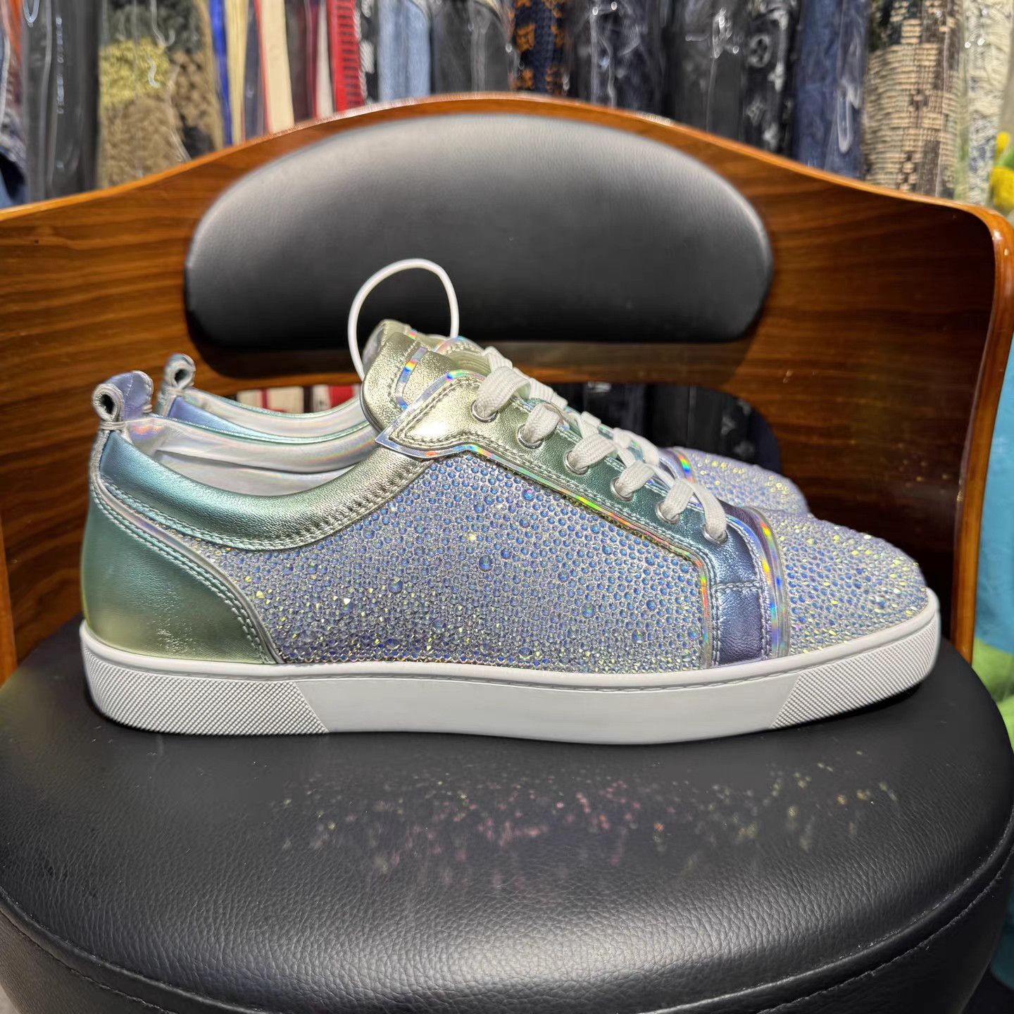 Christian Louboutin Christian Louboutin Full Crystal Multicolor Sneakers K15 Size US 12 / EU 45 - 4 Thumbnail
