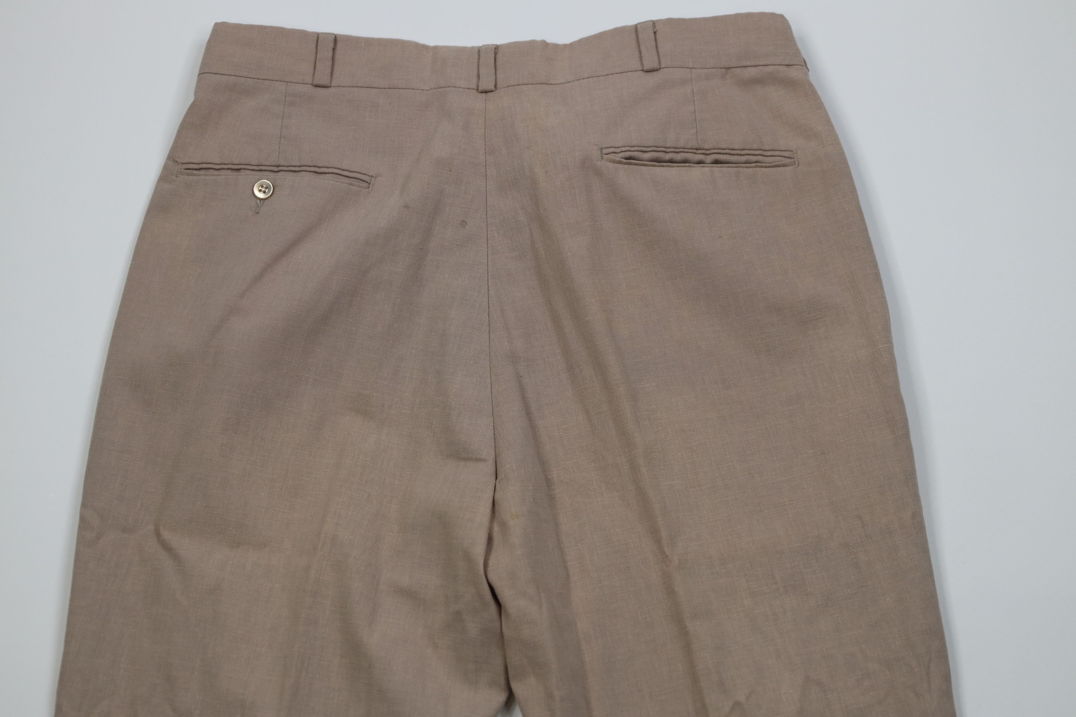 Vintage Vintage 70s 80s Streetwear Knit Wide Leg Chino Pants USA Size US 32 / EU 48 - 13 Thumbnail