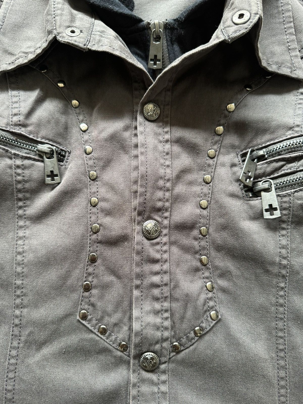 BERNINGS SHO 00's BATSU STUDIO studded zipper shirt Size US M / EU 48-50 / 2 - 17 Thumbnail