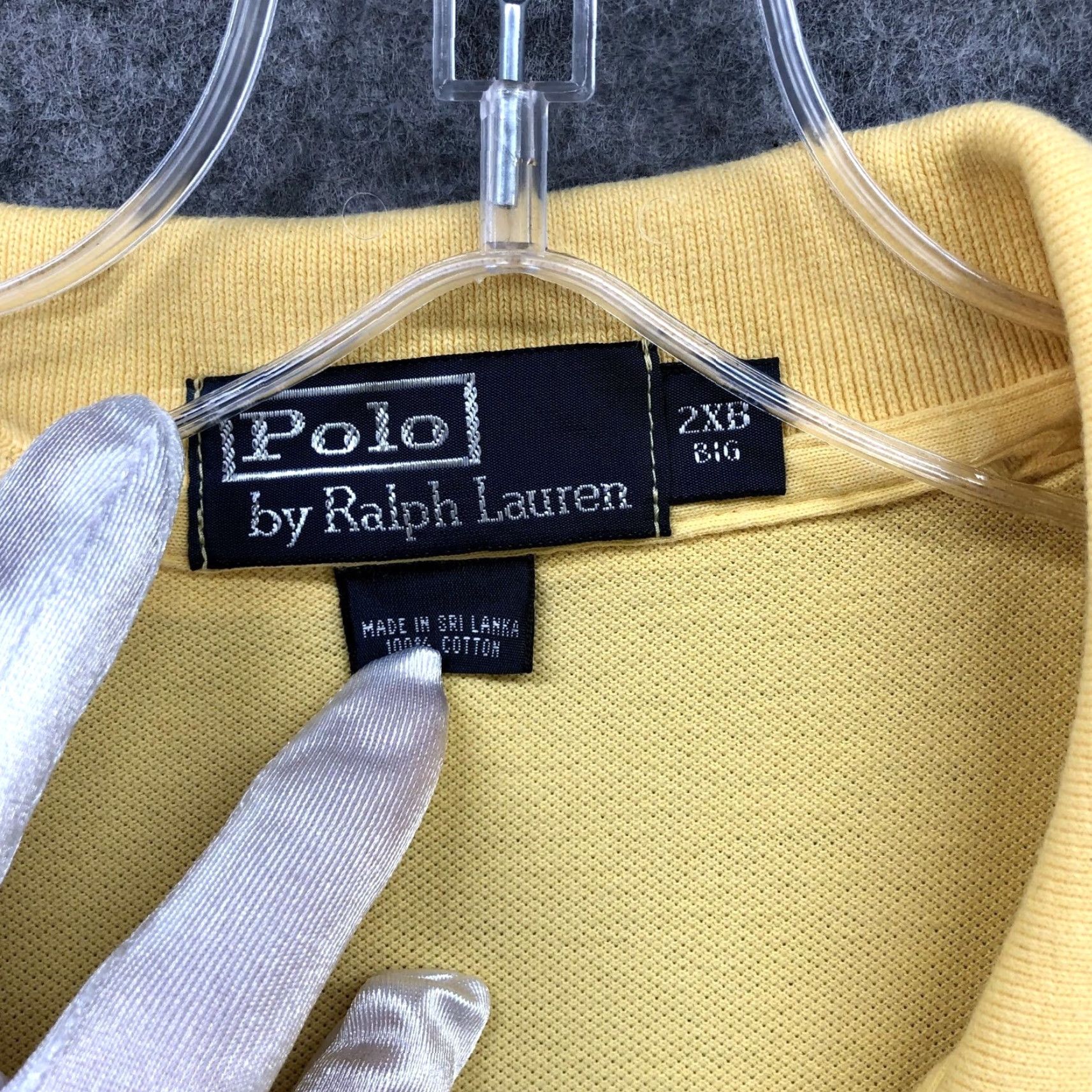 Polo Ralph Lauren VINTAGE Polo Ralph Lauren Polo Shirt Mens 2XB Big Yellow Short Sleeve Pony Shirt Size US XXL / EU 58 / 5 - 5 Thumbnail