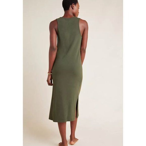 Anthropologie Stateside Ribbed Black Sleeveless Jersey Midi Dress XS Size XS / US 0-2 / IT 36-38 - 9 Thumbnail