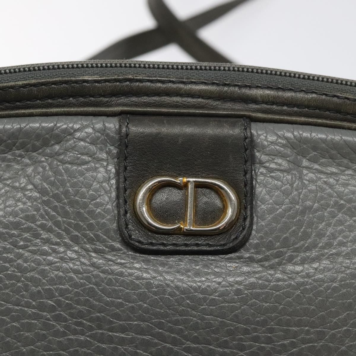 Dior DIOR Shoulder Bag Leather Gray Gold Size ONE SIZE - 14 Thumbnail