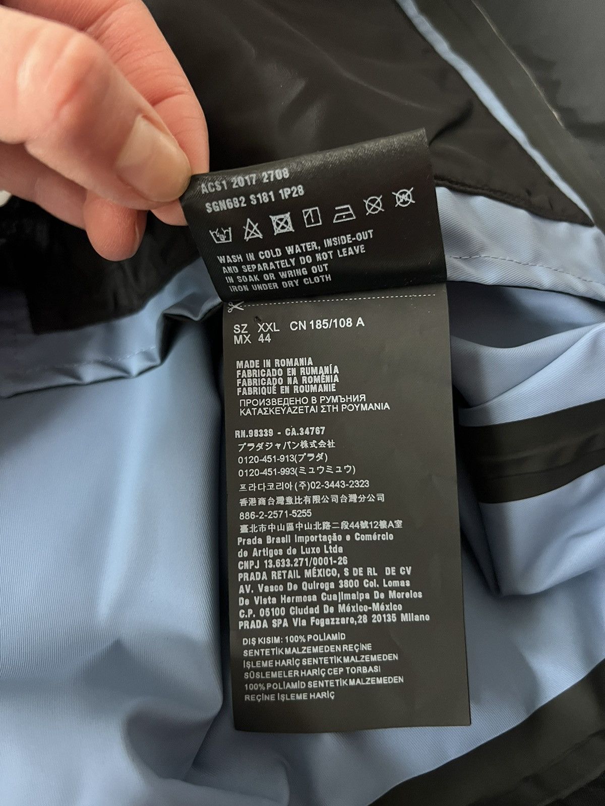 Prada Prada Nylon Gabardine Jacket Size US XXL / EU 58 / 5 - 18 Thumbnail