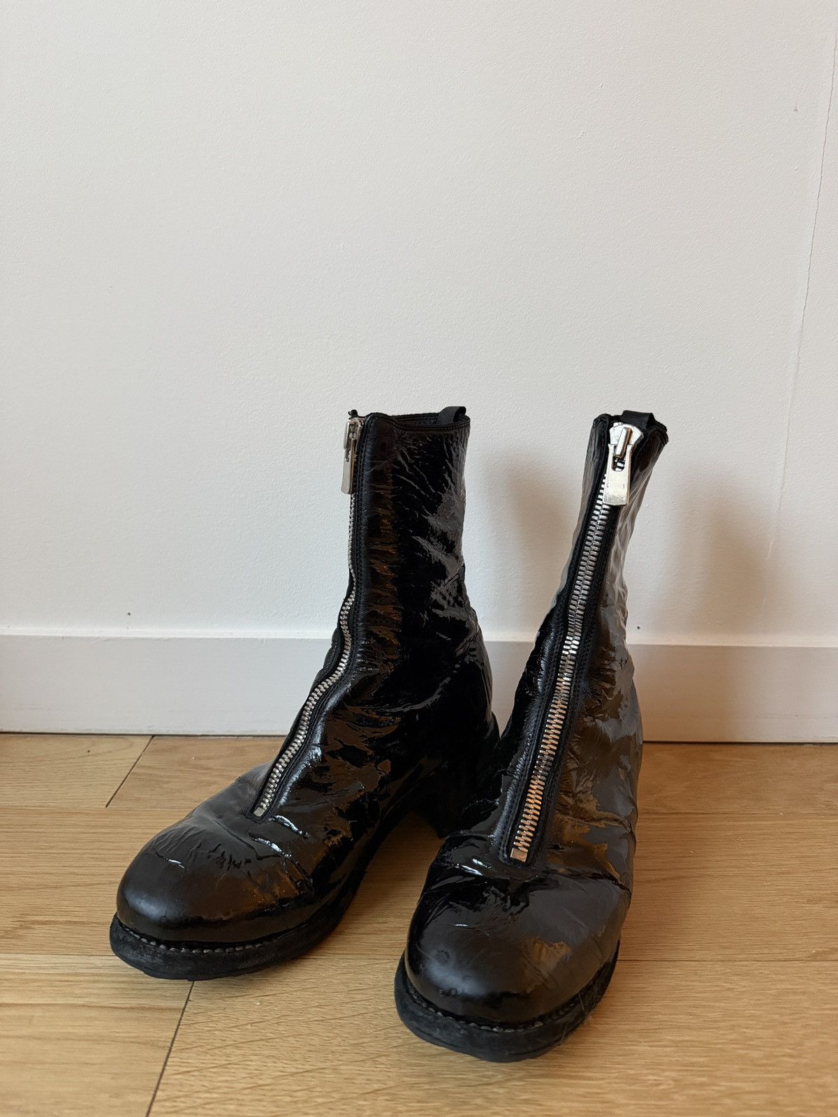 Guidi Guidi Latex PL2 LTXB Black Zipped Boot Size US 7 / IT 37 - 7 Thumbnail