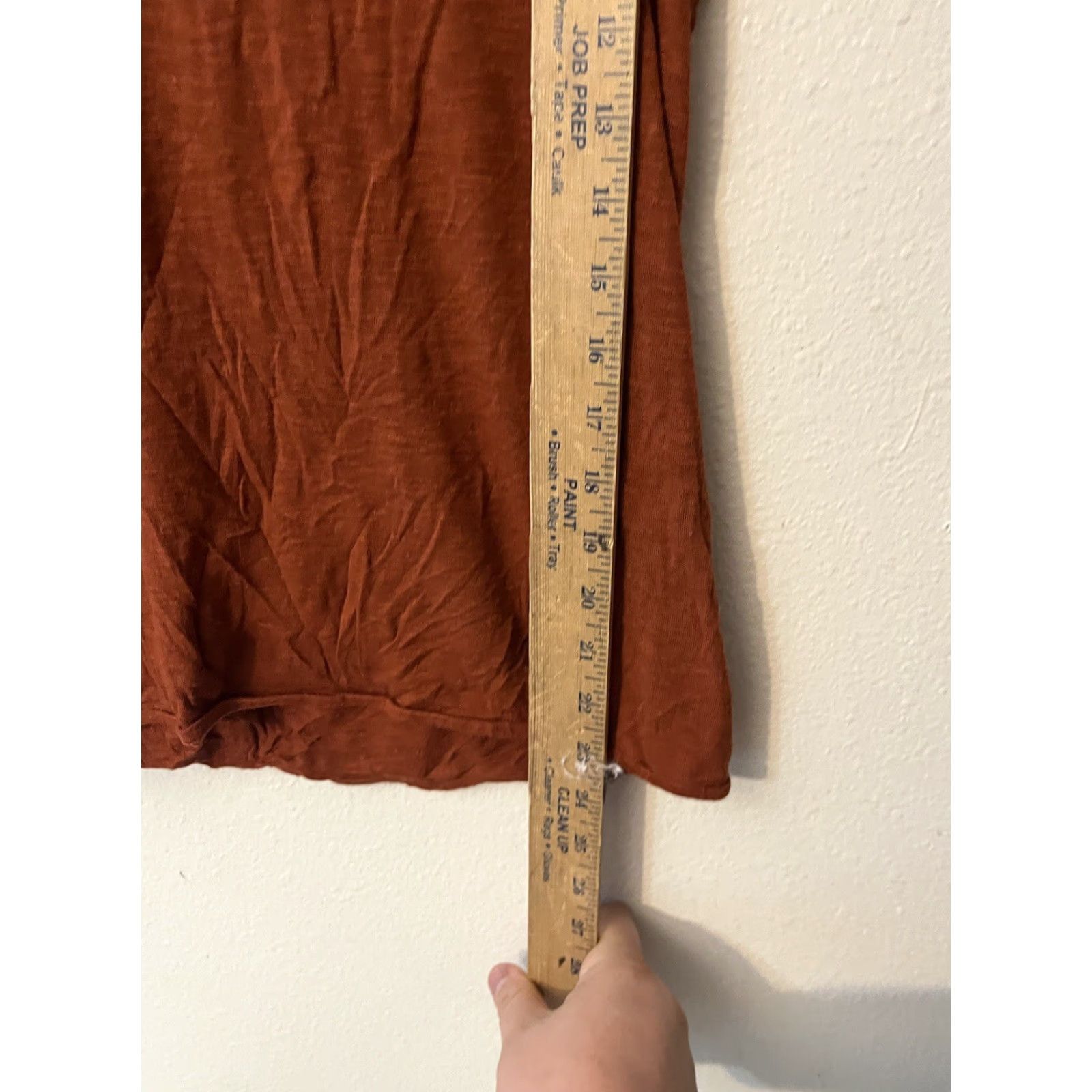 Vintage New York & Company Blouse Shirt Womens Small Sleeveless Orange Knit Pleated Banded Scoop Neck Casual Workwear Light Stretch Size S / US 4 / IT 40 - 5 Thumbnail