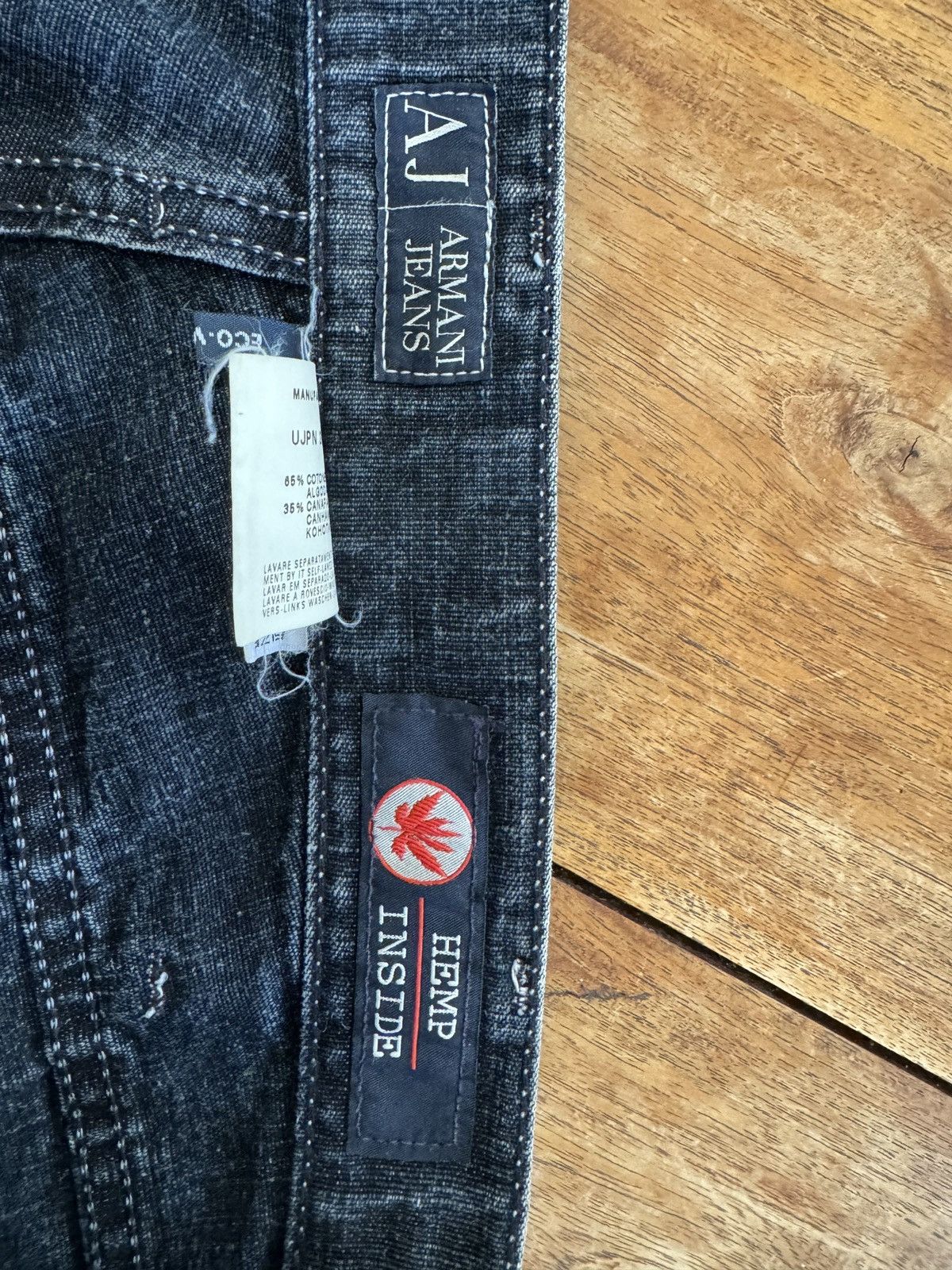 Armani Vintage baggy embroidered Armani jeans Size US 38 / EU 54 - 3 Thumbnail