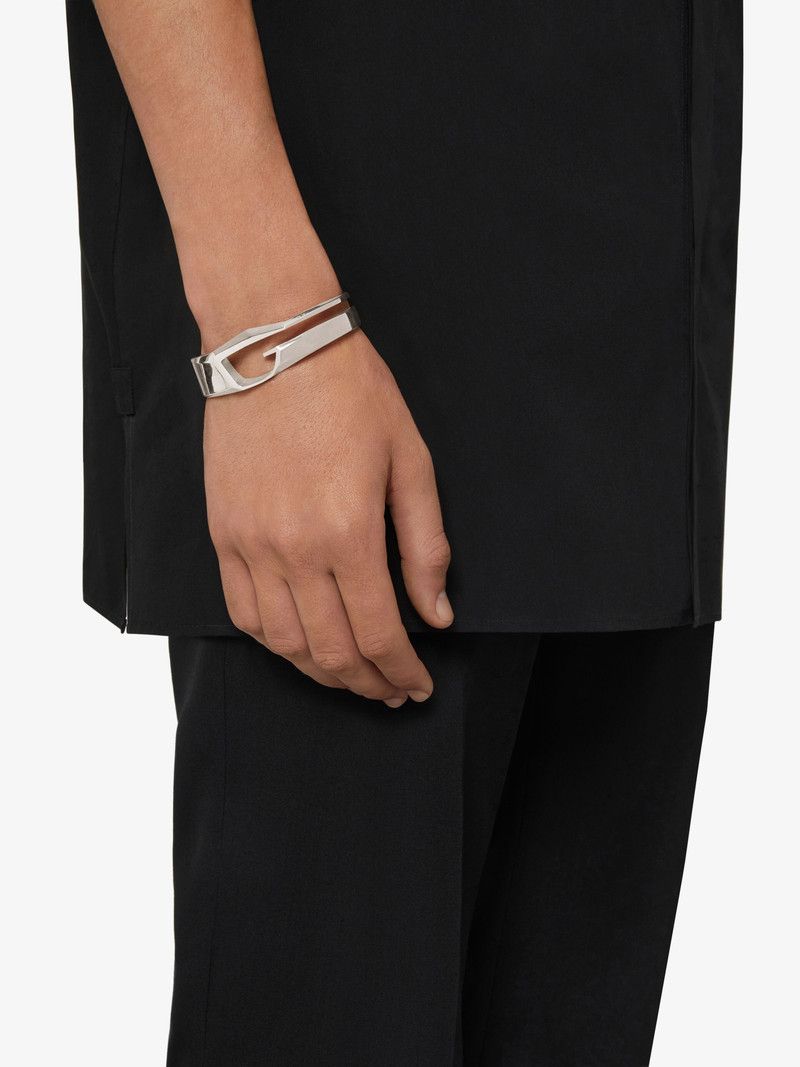 Givenchy o1n1vont0326 Size:2/Giv Cut Bracelet in Silver Size ONE SIZE - 4 Thumbnail