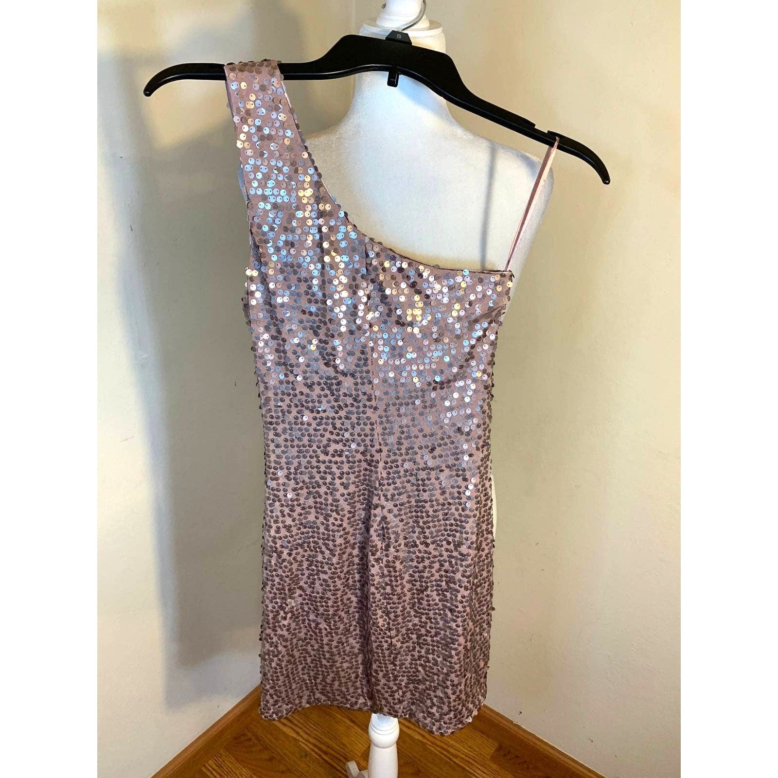 Other Women One shoulder sequin mini dress size S Size S / US 4 / IT 40 - 2 Thumbnail