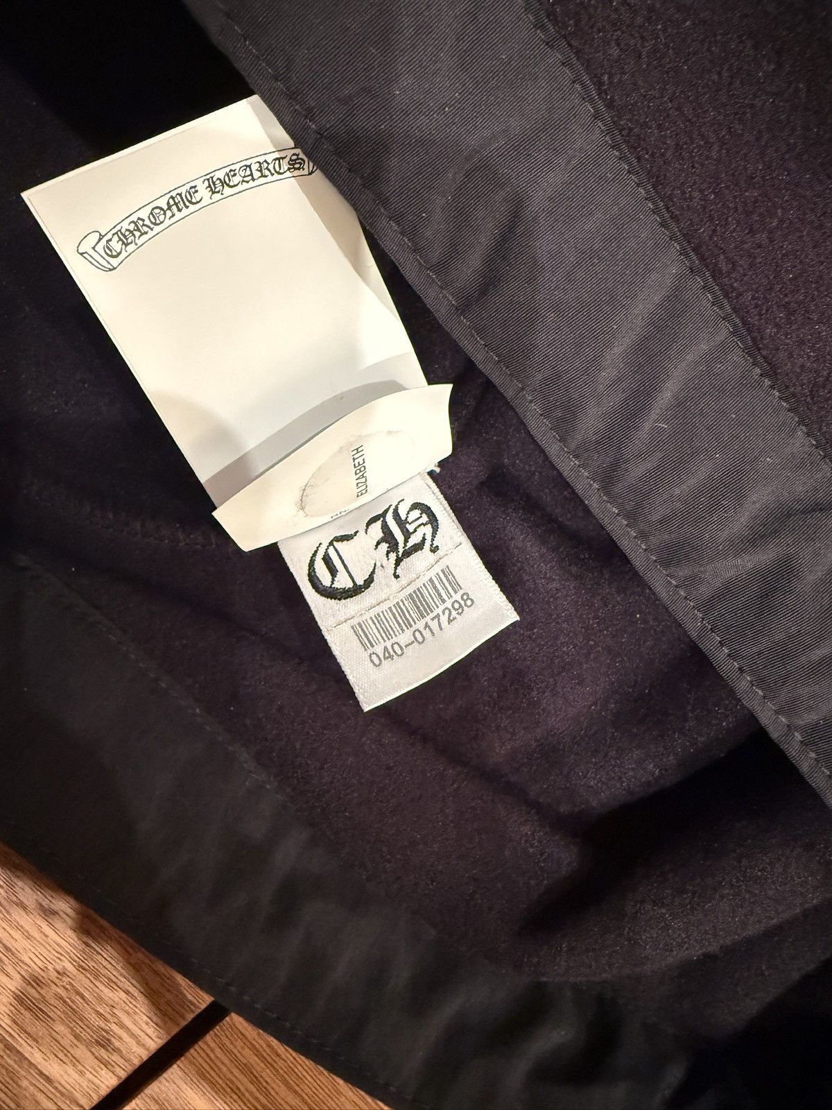 Chrome Hearts Chrome Hearts detention cross patch fleece lamb leather Size US L / EU 52-54 / 3 - 8 Thumbnail