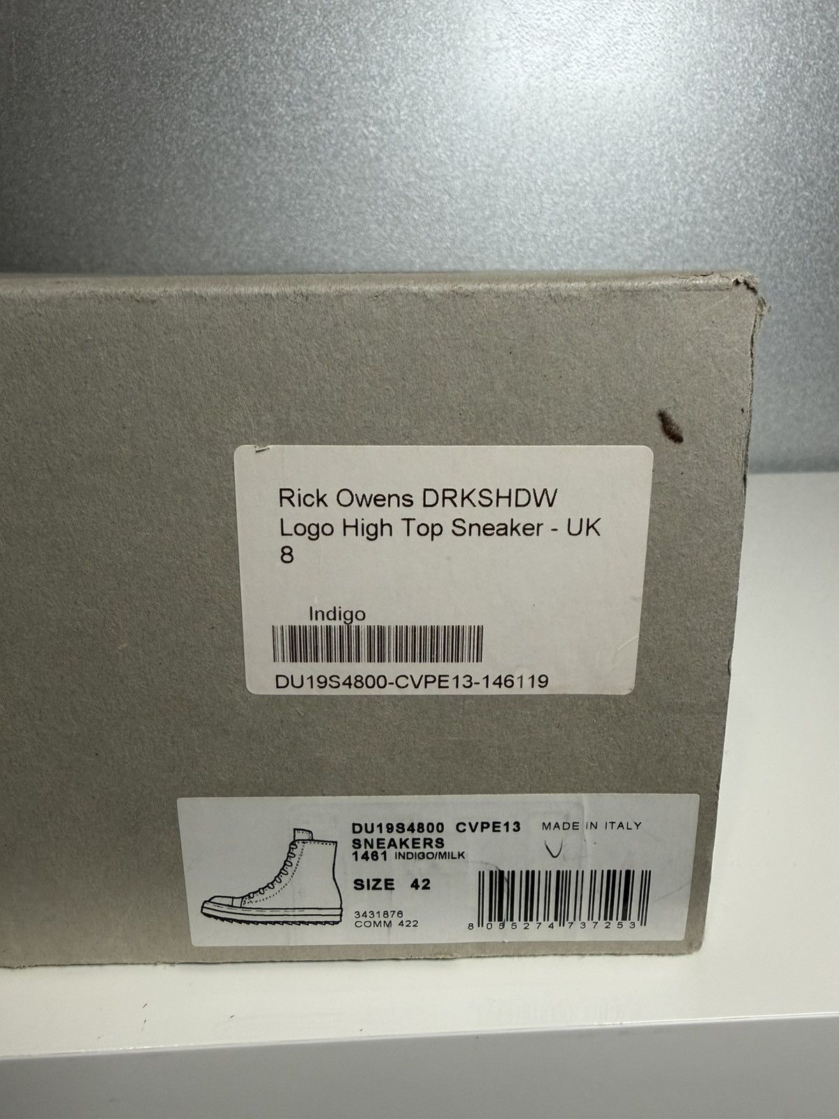 Rick Owens Rick Owens DRKSHDW Ramones Navy Size US 9 / EU 42 - 15 Thumbnail