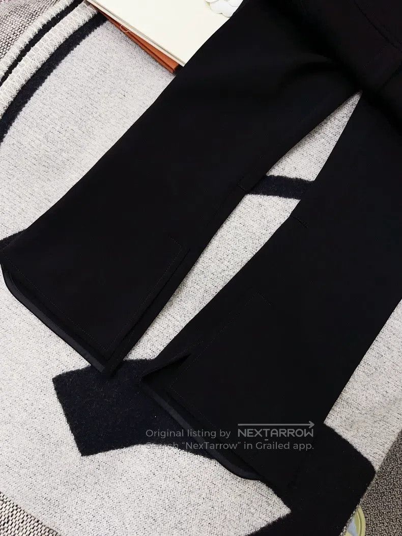 Louis Vuitton Louis Vuitton Black bell-bottom trousers Size 35" - 7 Thumbnail