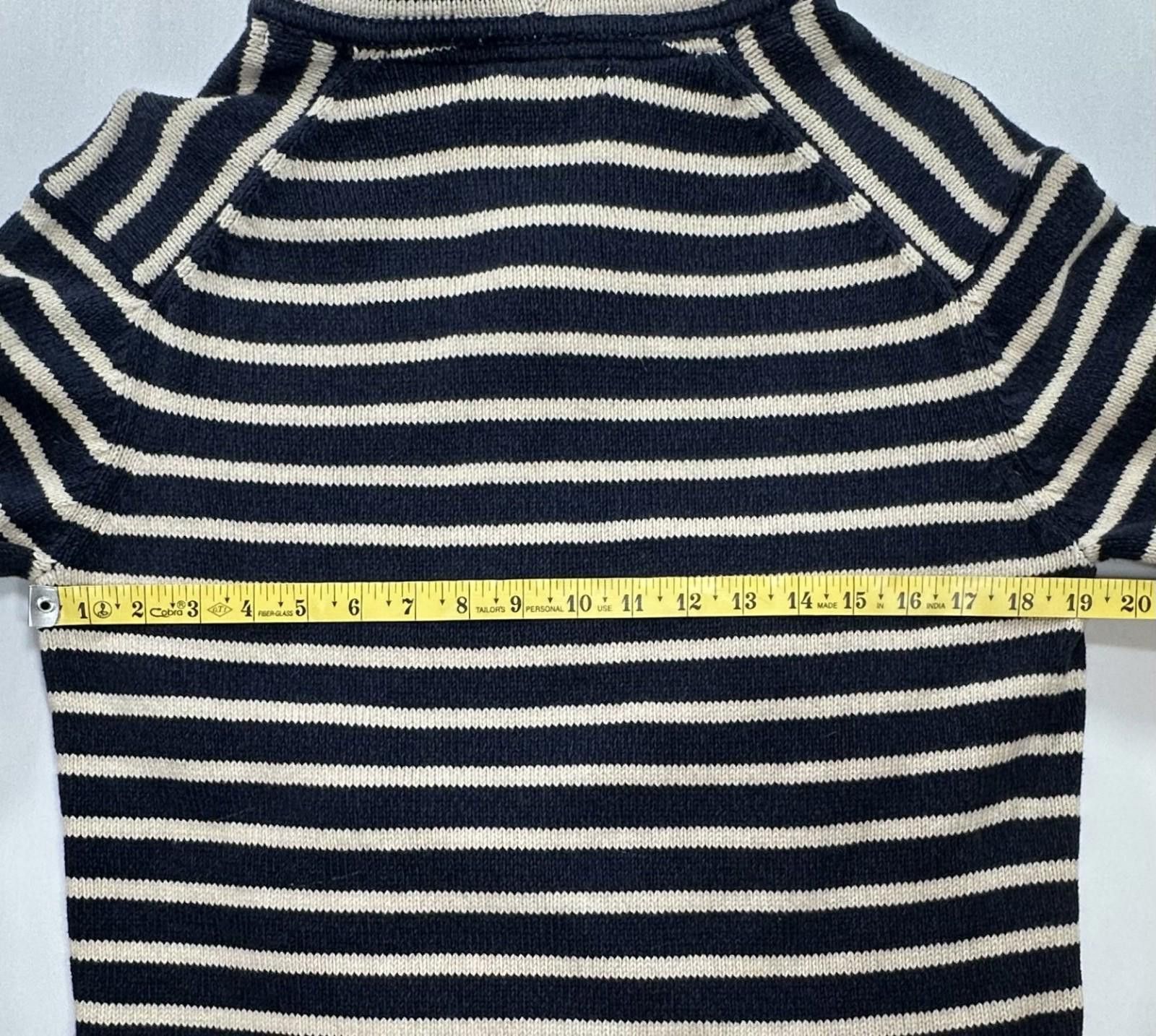 H&M HM LOGG 1/4 Button Striped Pocket Hoodie Blue Mens L Size US L / EU 52-54 / 3 - 9 Thumbnail