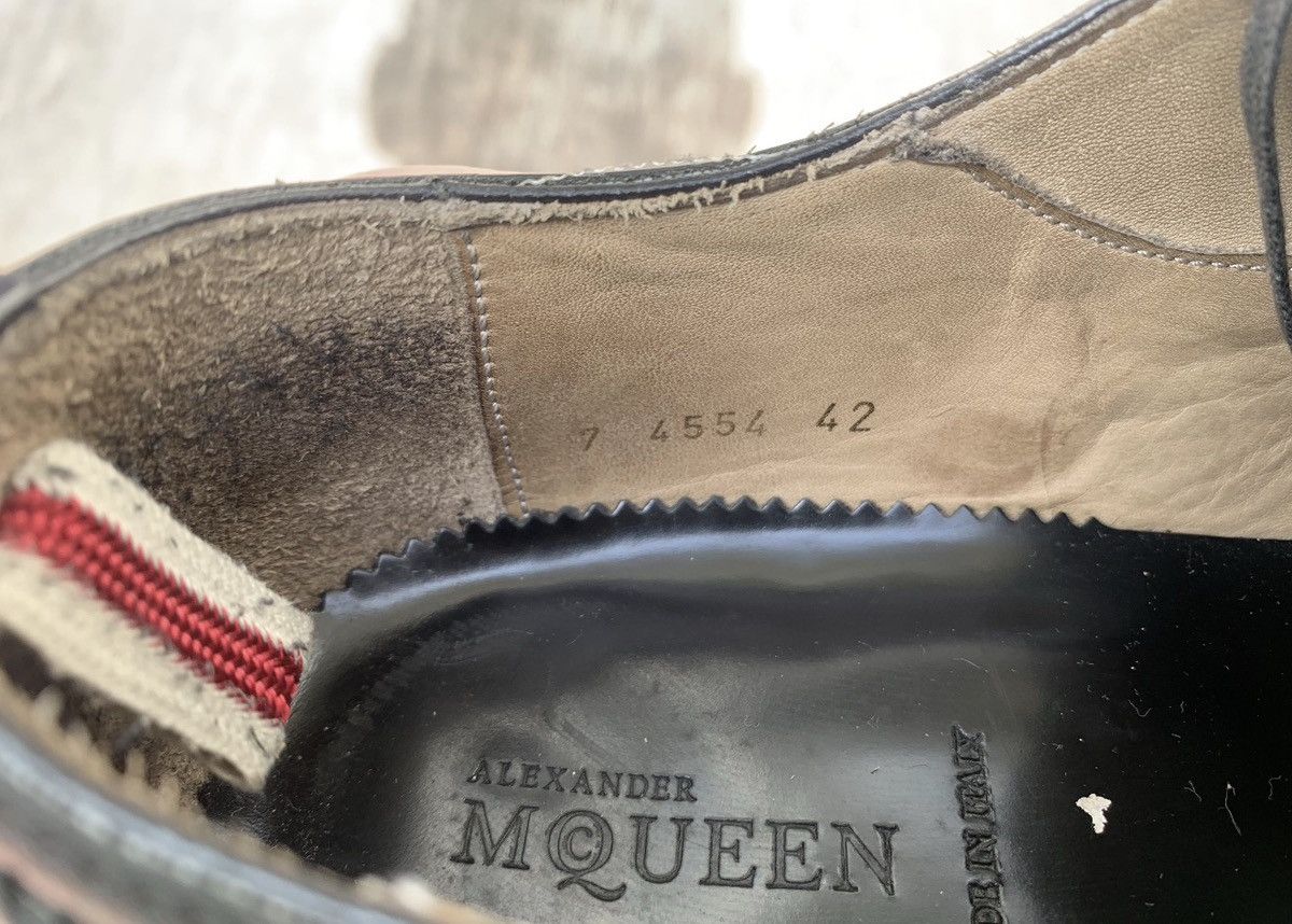 Alexander McQueen ALEXANDER MCQUEEN Steel Toe and Back Brogue Derby ...