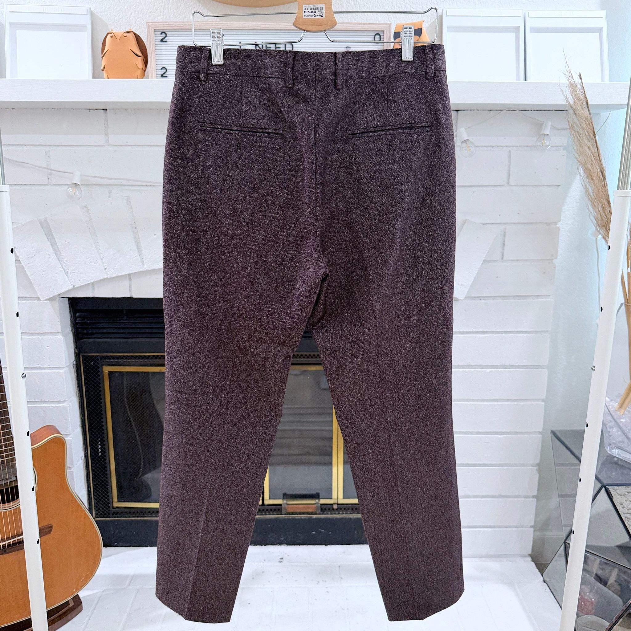 H&M H&M Slim Fit Burgundy / Maroon Suit Set - 40R / 33R Size 40R - 8 Thumbnail