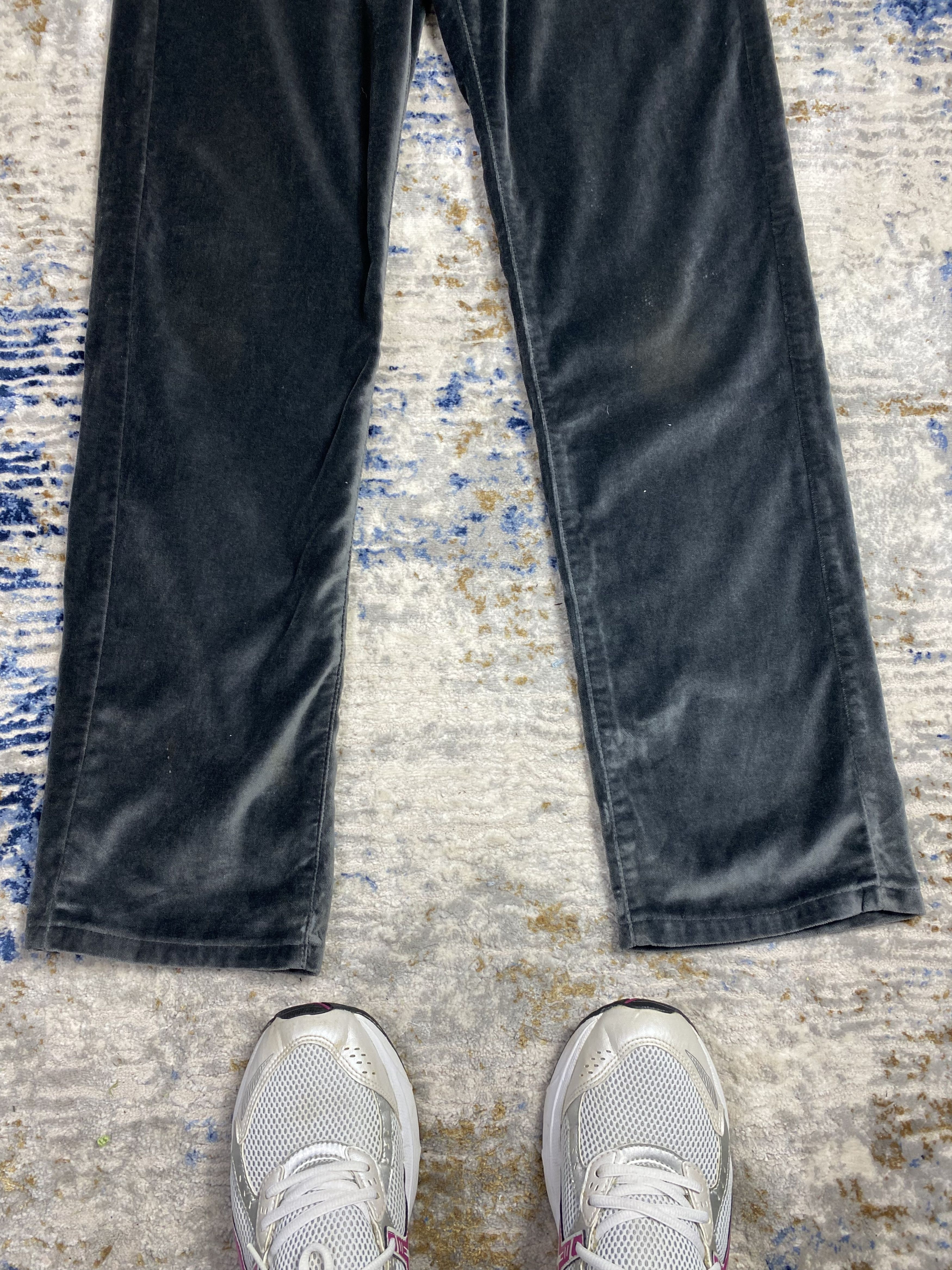 Katharine Hamnett London × Seditionaries KATHARINE HAMNETT VELVET STACKED PANTS Size US 30 / EU 46 - 2 Thumbnail