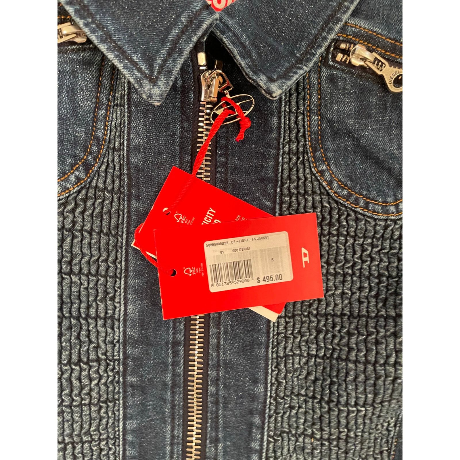 Diesel Diesel De-Light-FS Jacket NWT Small Size S / US 4 / IT 40 - 3 Thumbnail