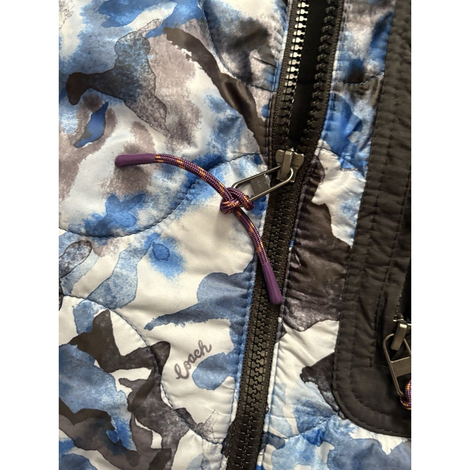Coach Coach Quilted Men's Blue Camo Vest Size L Large Lightweight Size US L / EU 52-54 / 3 - 4 Thumbnail