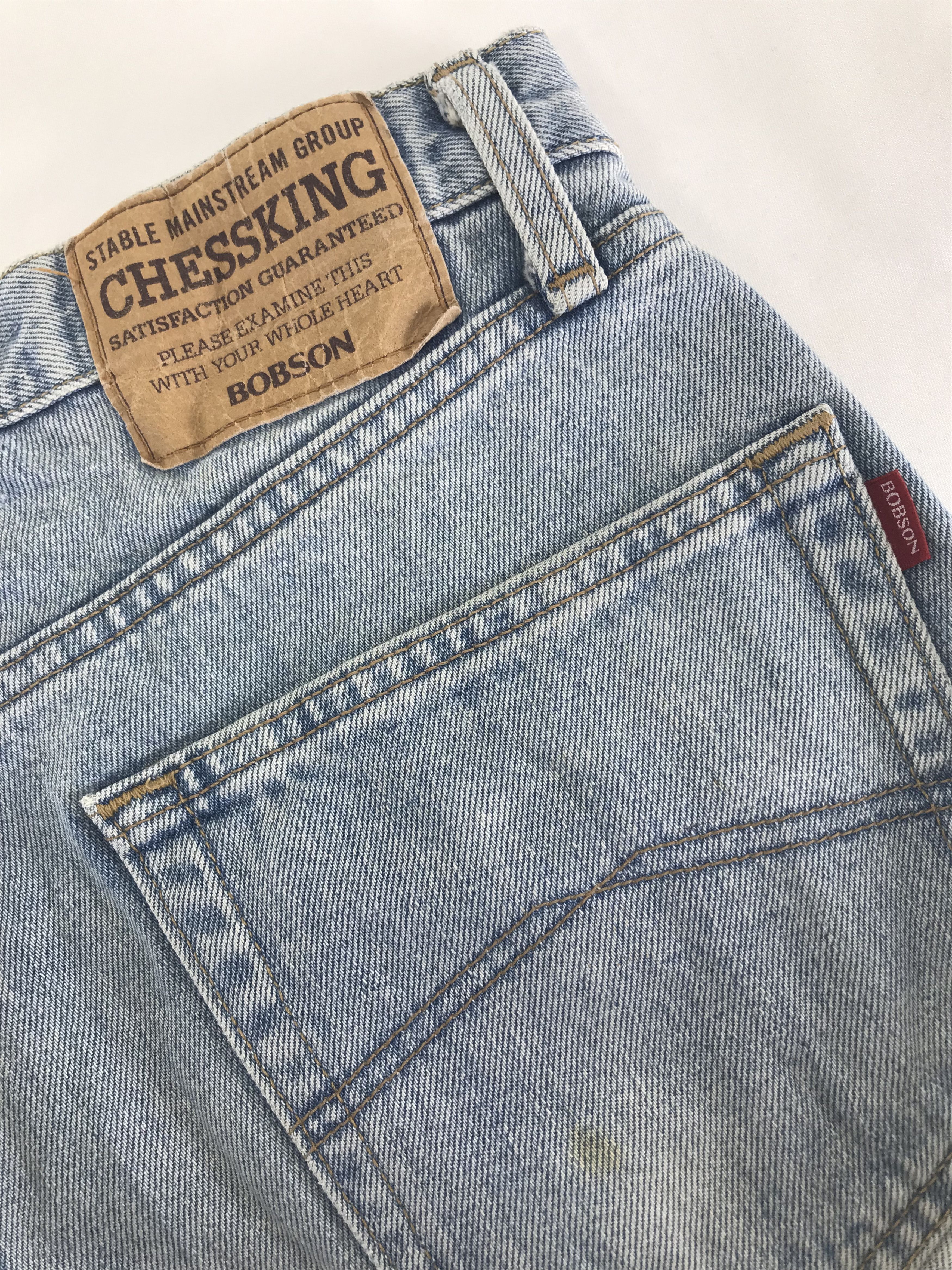 Vintage Vintage Bobson Chessking Light Wash Jeans Size US 31 - 12 Thumbnail