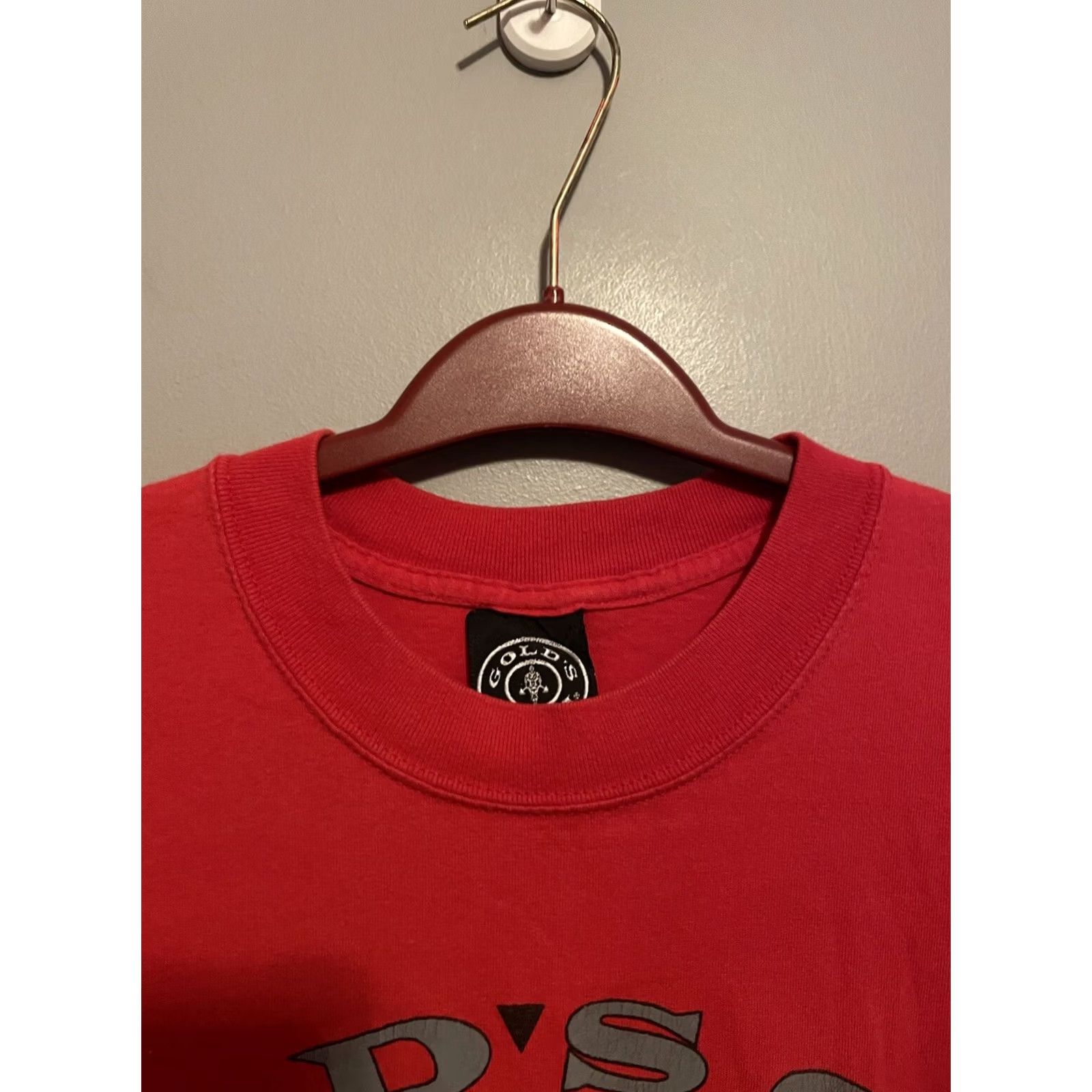 Vintage VINTAGE Gold's Gym T-Shirt Mens Large Crew Neck Short Sleeve USA Classic Sports Brand: Gold's Gym Shirt Mens L Red 70s-90s Size US L / EU 52-54 / 3 - 3 Thumbnail