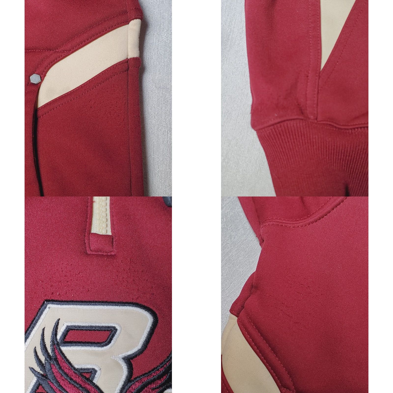 Reebok Reebok Boston College BC Eagles 1/4 Zip Pullover Fleece Lined Stitched Men’s S Maroon and Gold College Size US S / EU 44-46 / 1 - 8 Thumbnail