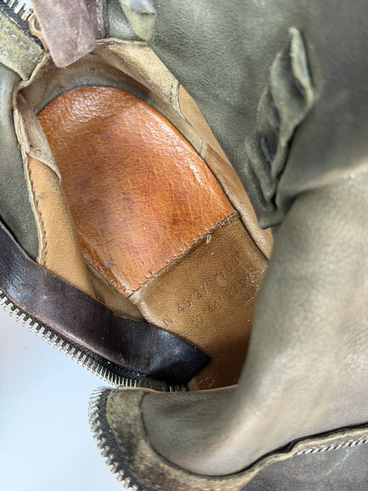 If Six Was Nine Vintage Italian AS 98 Vibe YSL Style Leather Biker Boots Size US 8.5 / EU 41-42 - 18 Thumbnail