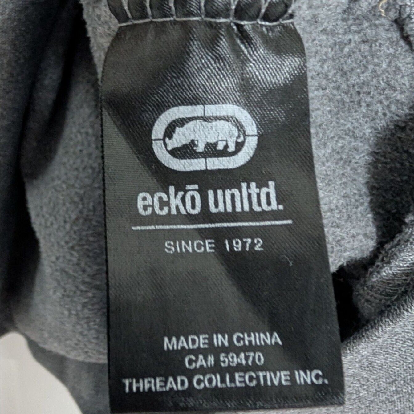 Designer Y2K Ecko Unltd Embroidered Logo Hoodie Mens Size 4XL Gray Size 4XL / US 24-26 - 6 Thumbnail
