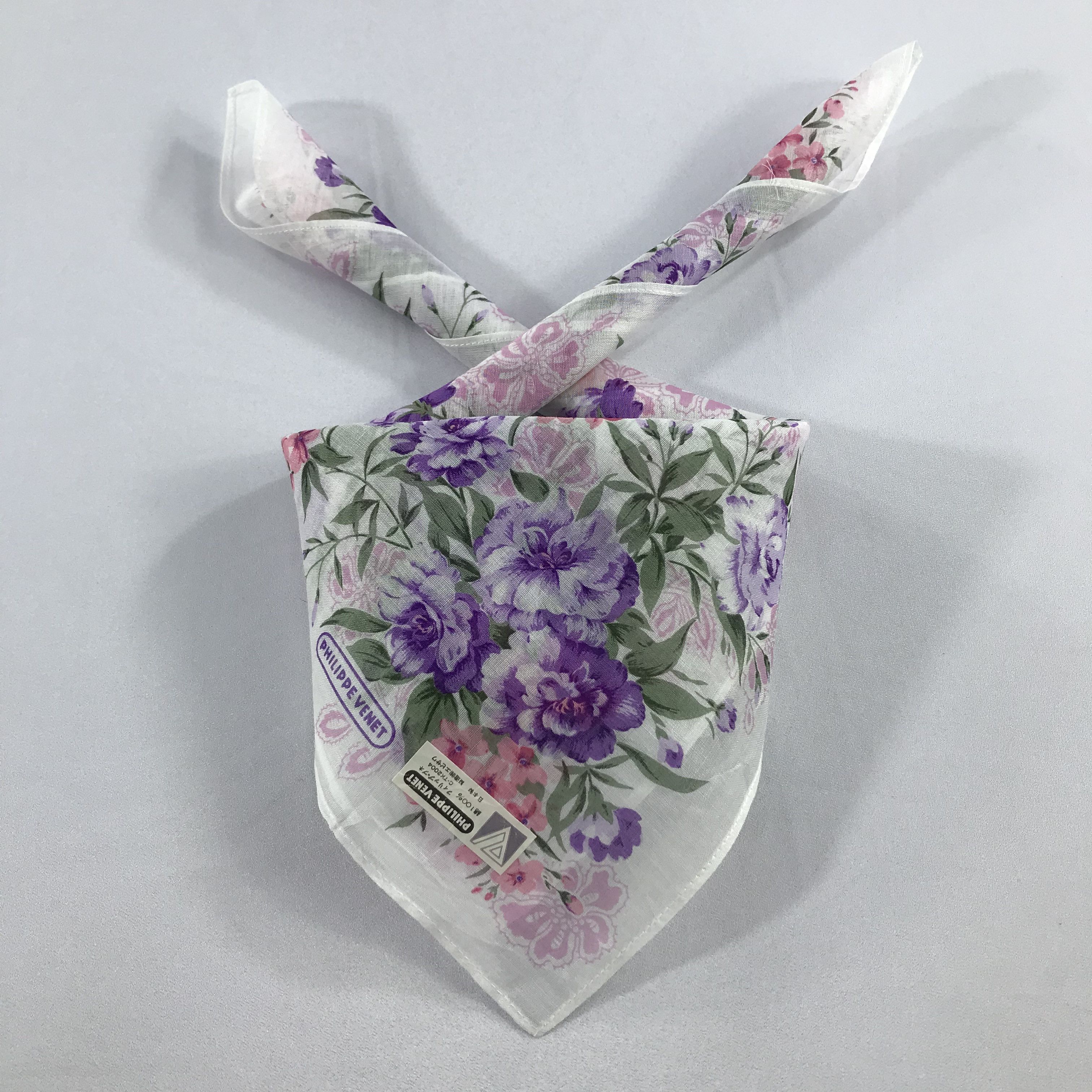 Vintage Philippe Venet Bandana / Handkerchief / Neckerchief - S2371 Size ONE SIZE - 3 Thumbnail