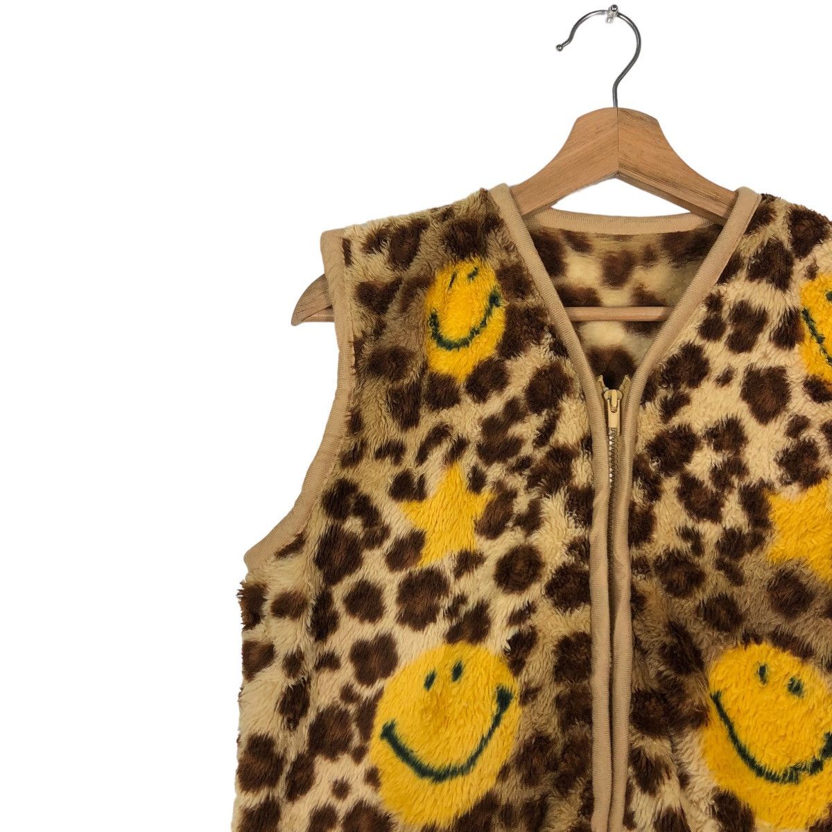 Japanese Brand 🔥Kapital Smiley Design Big Logo Fleece Vest Japan Made Size US M / EU 48-50 / 2 - 6 Thumbnail