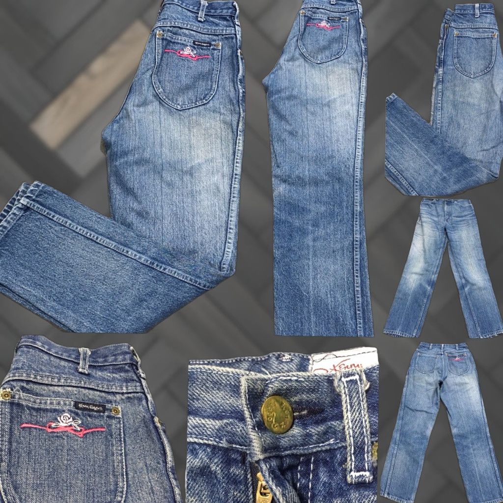 Vintage VINTAGE Kenny Rogers Western Collection By Karman Jeans High Waist Size 10 27 in Denim Blue 1980s Womens Jeans Cowgirl Authentic Original Size 32" / US 10 / IT 46 - 1 Thumbnail