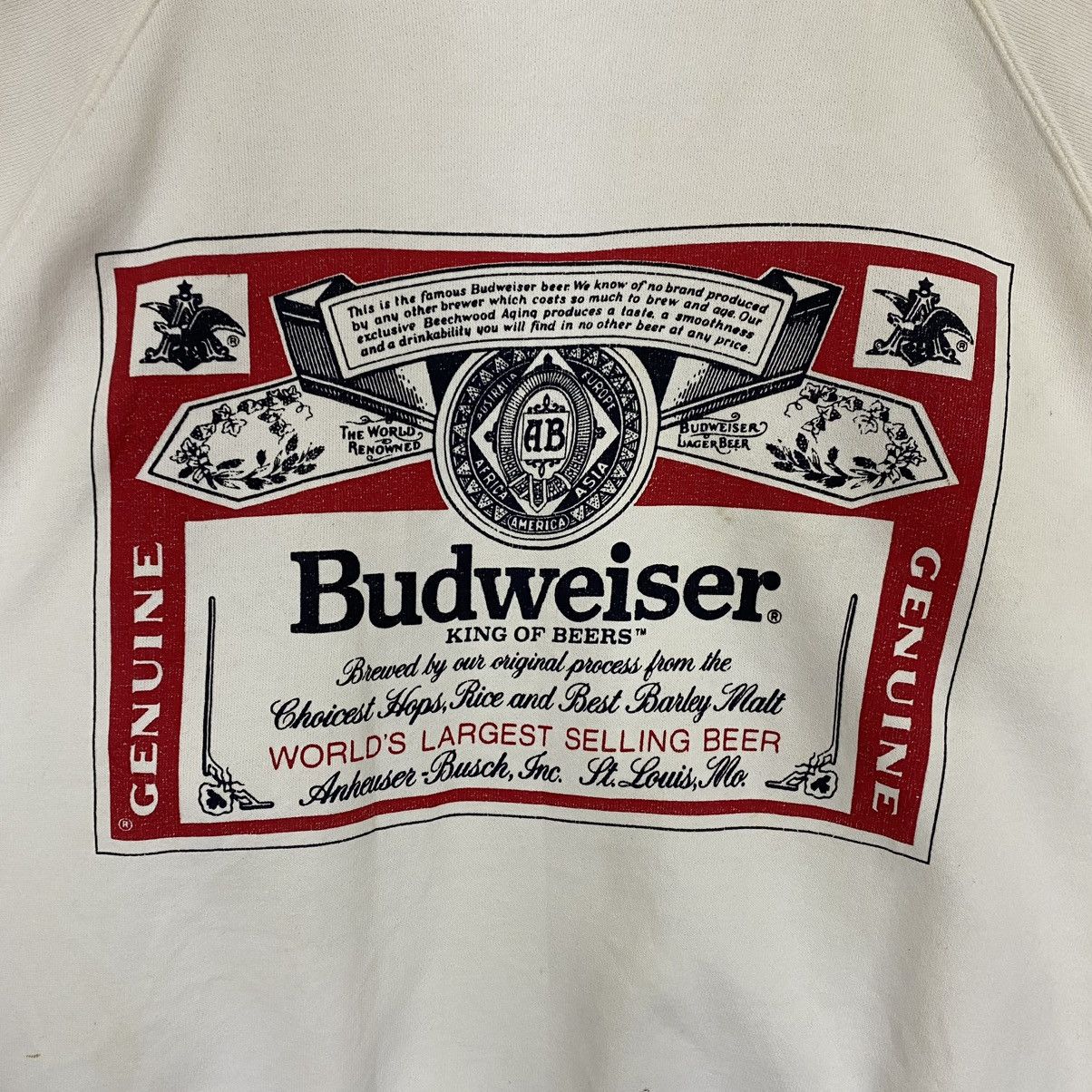 Budweiser Vintage 90s Budweiser Crewneck Sweatshirt Size US M / EU 48-50 / 2 - 5 Thumbnail
