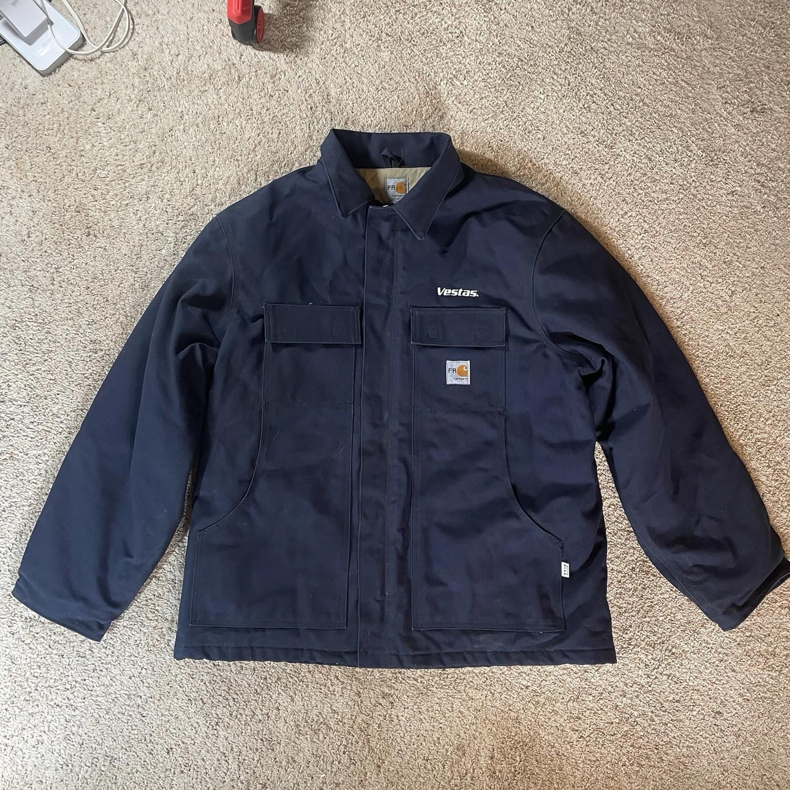 Carhartt Carhartt 101618-410 FR Duck Canvas Coat Quilt Lined Men's XL Size US XL / EU 56 / 4 - 1 Thumbnail