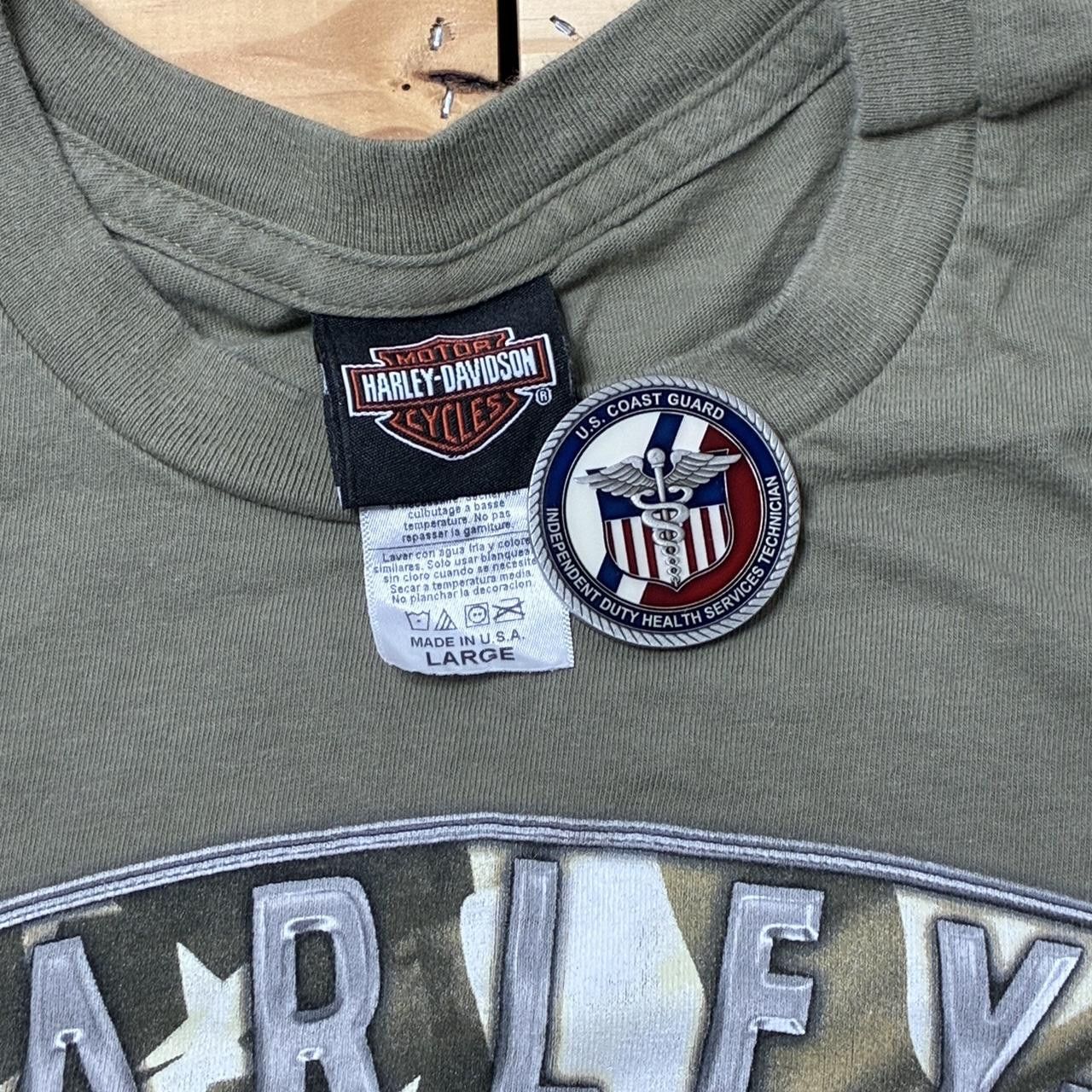 Harley Davidson Harley Davidson Miami, FL 2018 Green Biker Tee Size Large Size US L / EU 52-54 / 3 - 3 Thumbnail