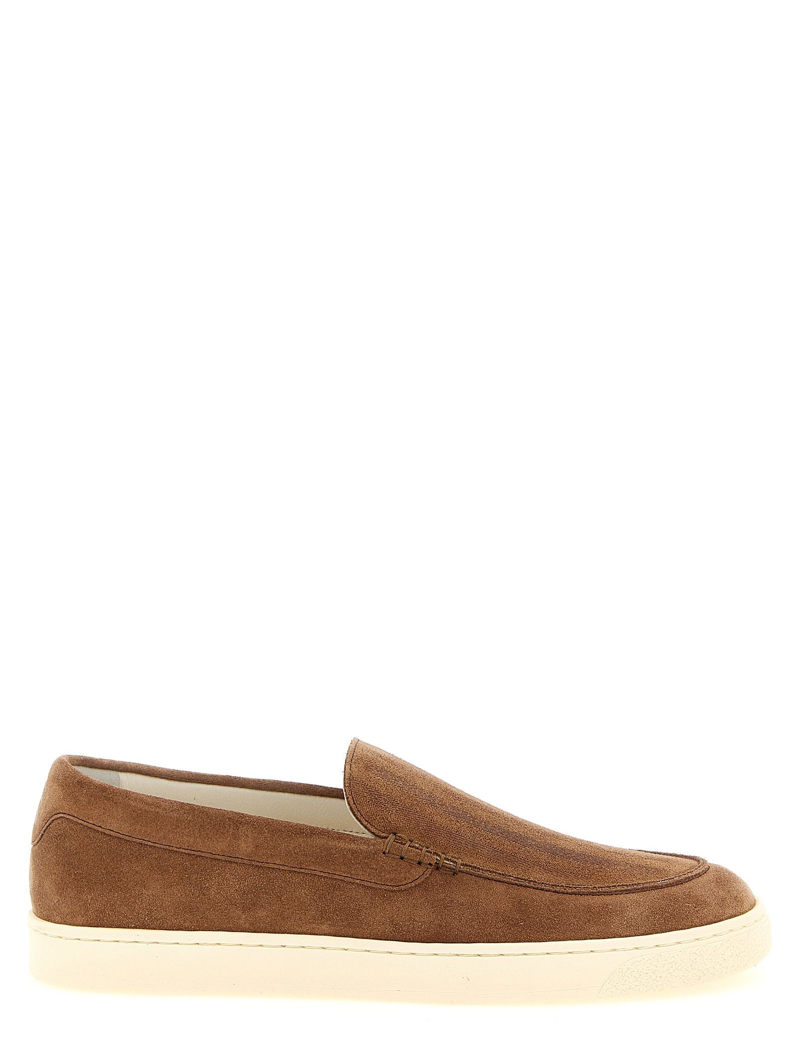 Brunello Cucinelli Suede chevron loafers Size US 9 / EU 42 - 1 Thumbnail