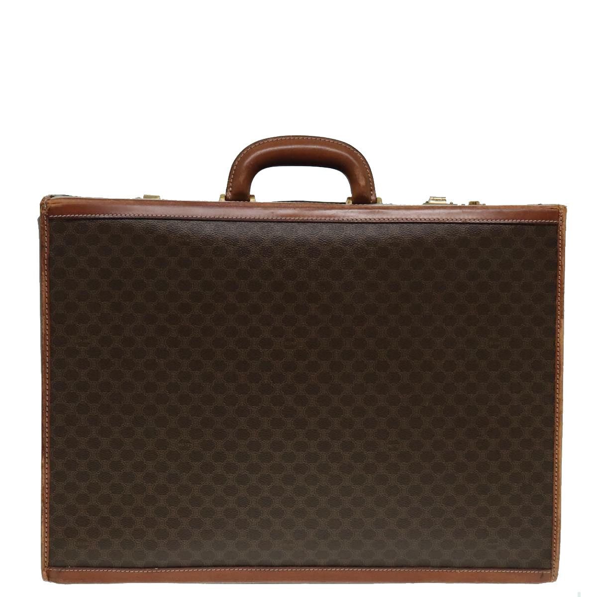 Celine CELINE Macadam Canvas Trunk Pvc Leather Gold Brown Size ONE SIZE - 2 Thumbnail