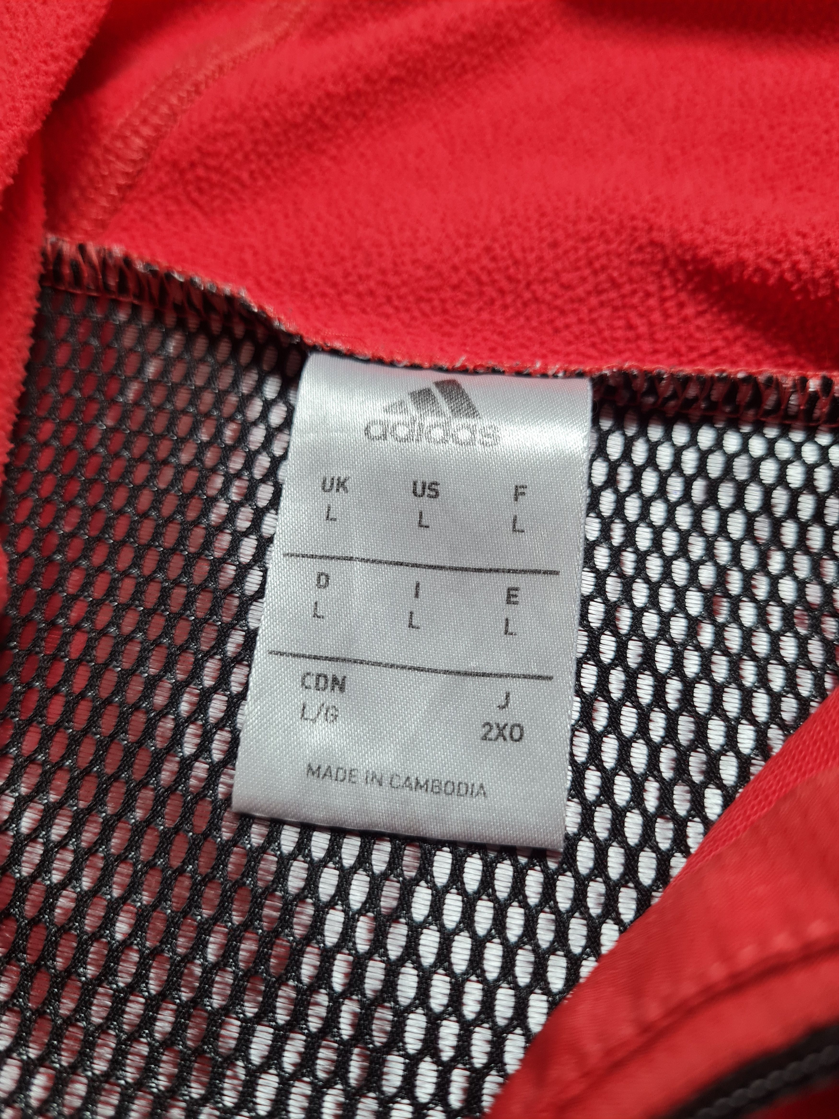 Adidas Adidas 2018-19 Manchester United 1/4 Zip Hooded Training Top Size US L / EU 52-54 / 3 - 8 Thumbnail