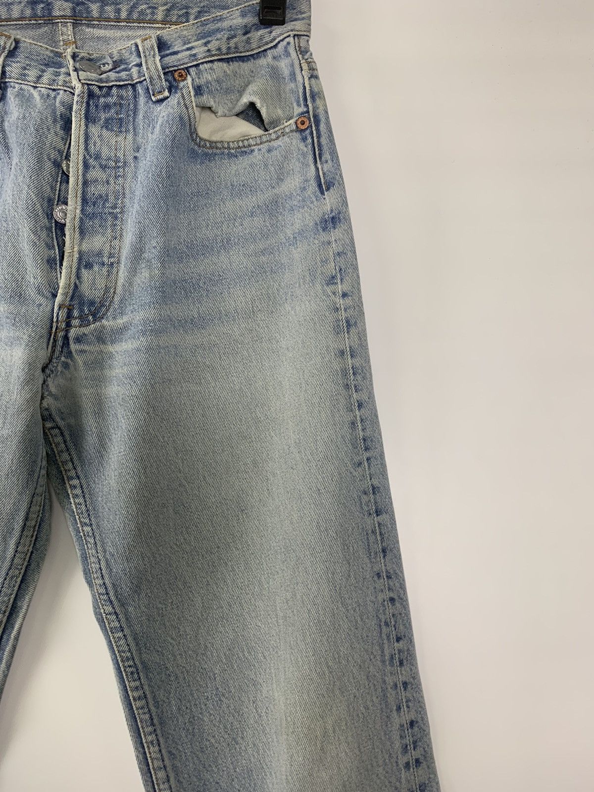 Levi's × Vintage Vintage 90s Levis Distressed denim Size US 28 / EU 44 - 3 Thumbnail