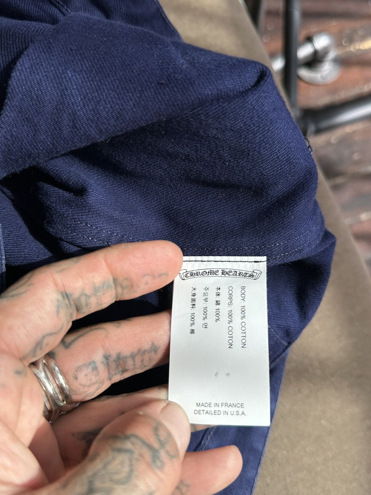 Chrome Hearts Chrome Hearts 100 CROSS FLOODED PATCH JEANS FRENCH 31 32 Size US 31 - 11 Thumbnail