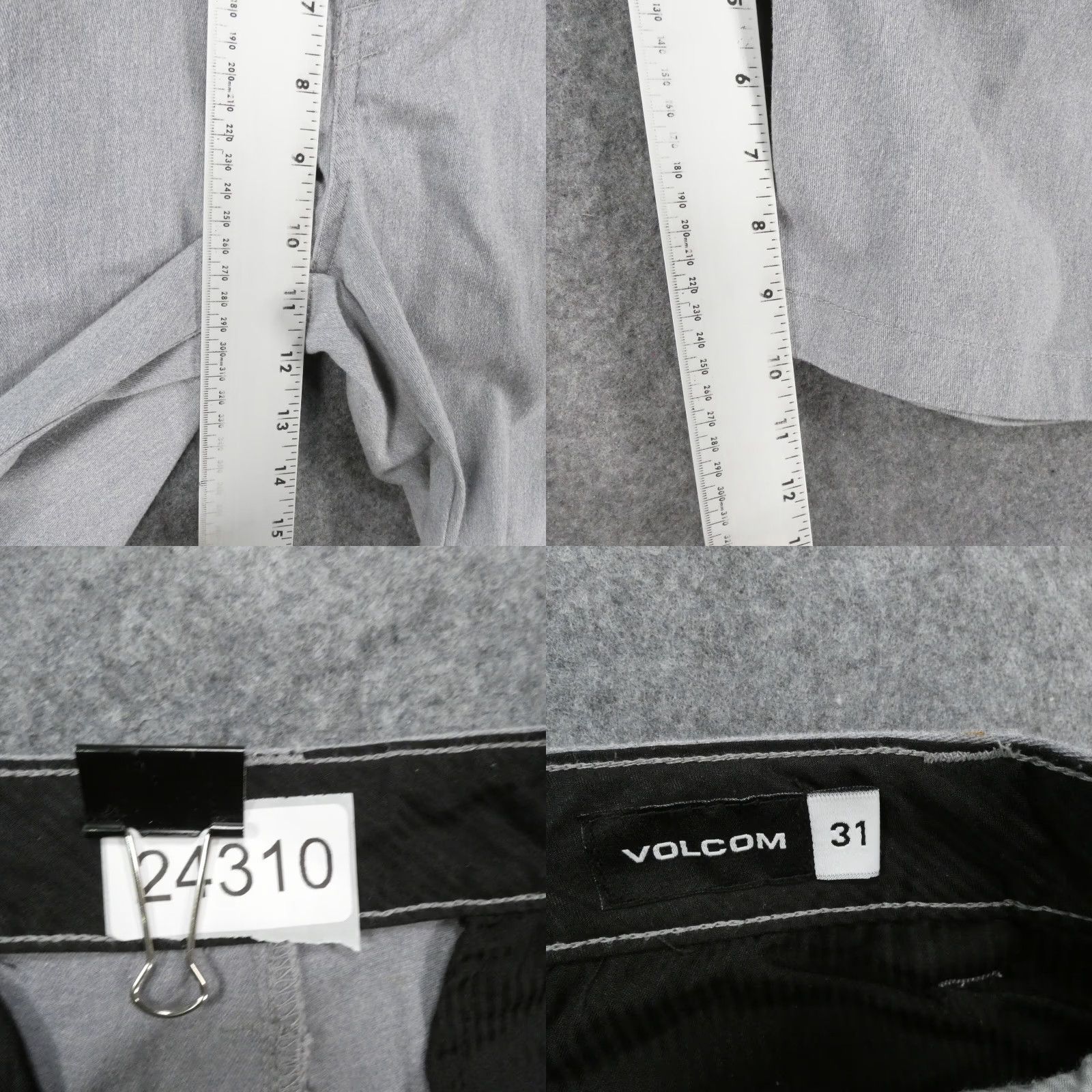 Volcom Volcom Shorts Mens 31 Chino Flat Front Gray Lightweight Casual Skater Size US 32 / EU 48 - 9 Thumbnail