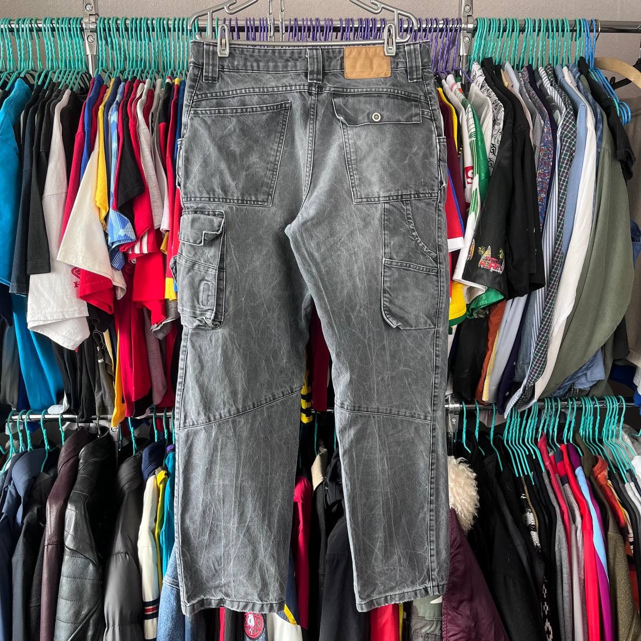 Other Engelbert Strauss Workwear Cargo Faded Denim Pants Size US 34 / EU 50 - 9 Thumbnail