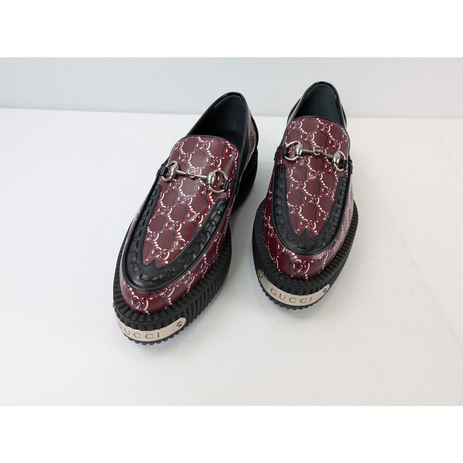 Gucci o1rshd1 Horsebit Creeper Loafer Boots with GG Shadow Size US 6.5 / EU 39-40 - 8 Thumbnail
