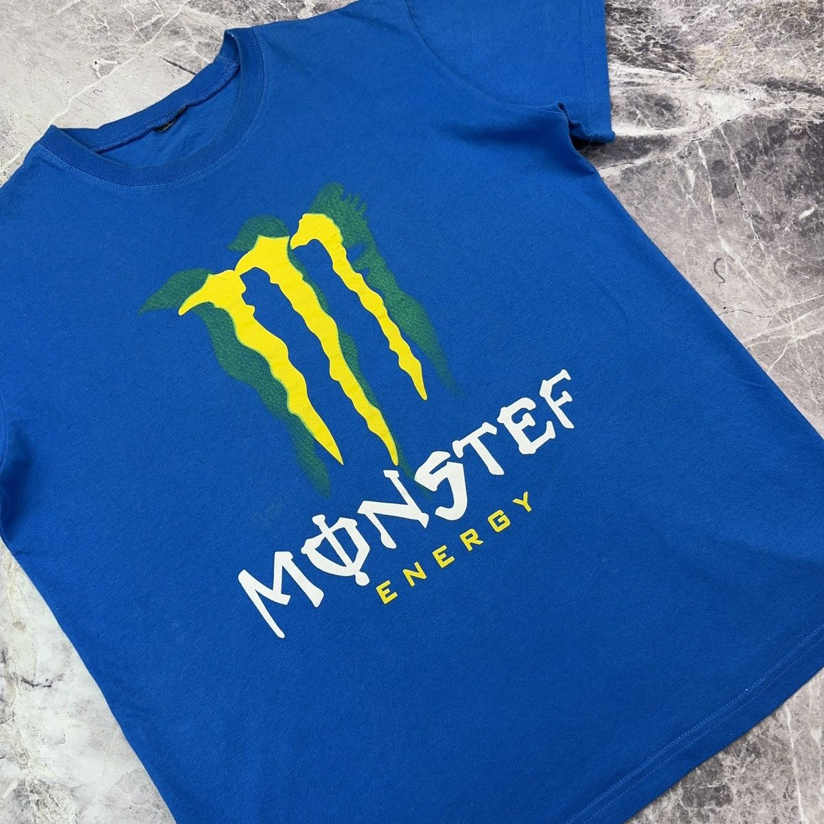 Red Bull × Vintage Vintage Monster Energy T shirt Racing Moto Blue M Size US L / EU 52-54 / 3 - 13 Thumbnail