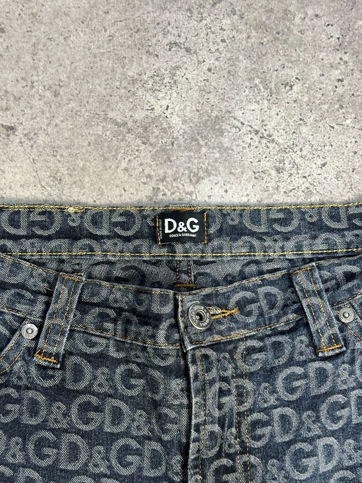 Dolce & Gabbana Vintage Dolce & Gabbana Monogram D&G Denim Pants Jeans Y2K Size US 32 / EU 48 - 6 Thumbnail
